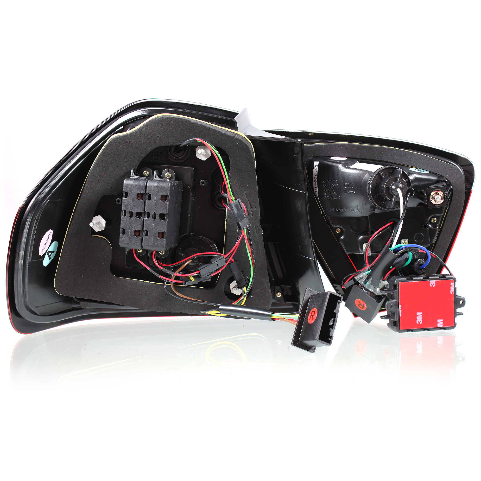 LED Lightbar Rückleuchten Set für BMW 3er E90 Limousine Bj. 05-08 rot smoke