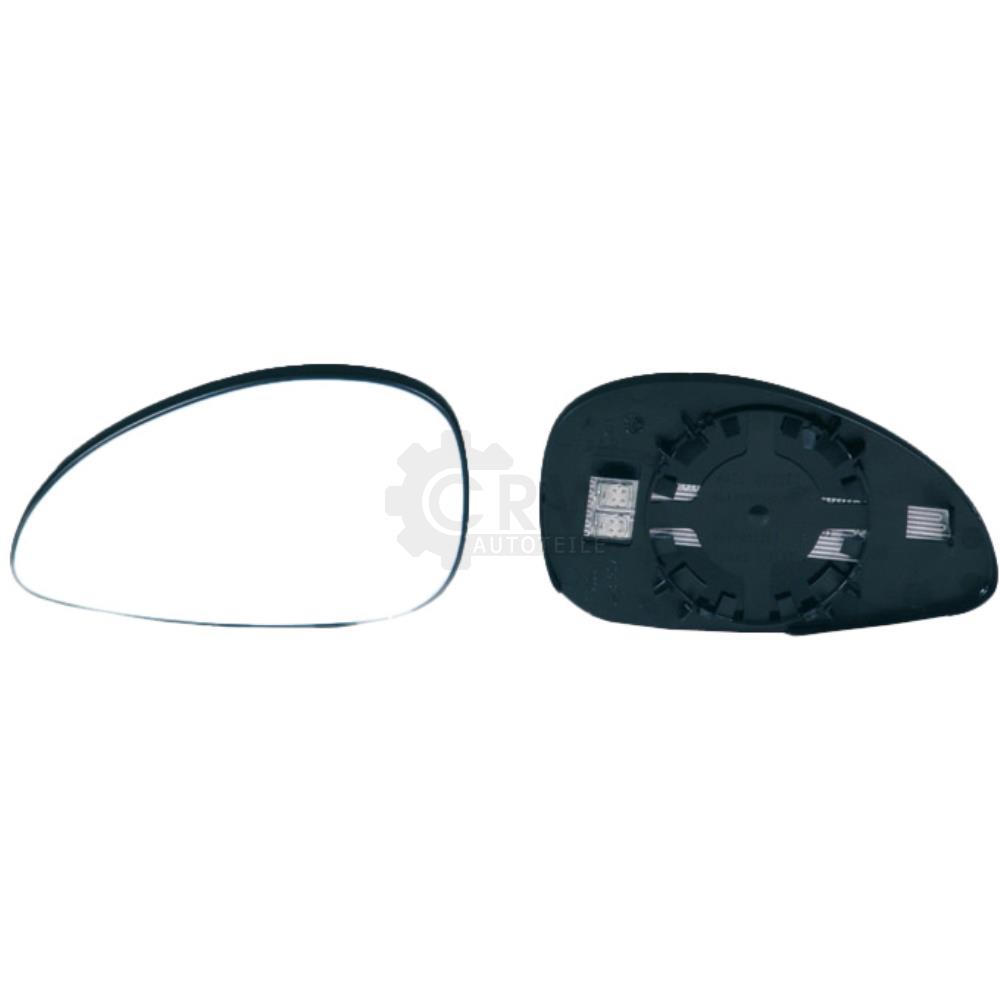 ALKAR Spiegelglas Außenspiegel rechts für Citroën C4 I LC_ Stufenheck LR_
