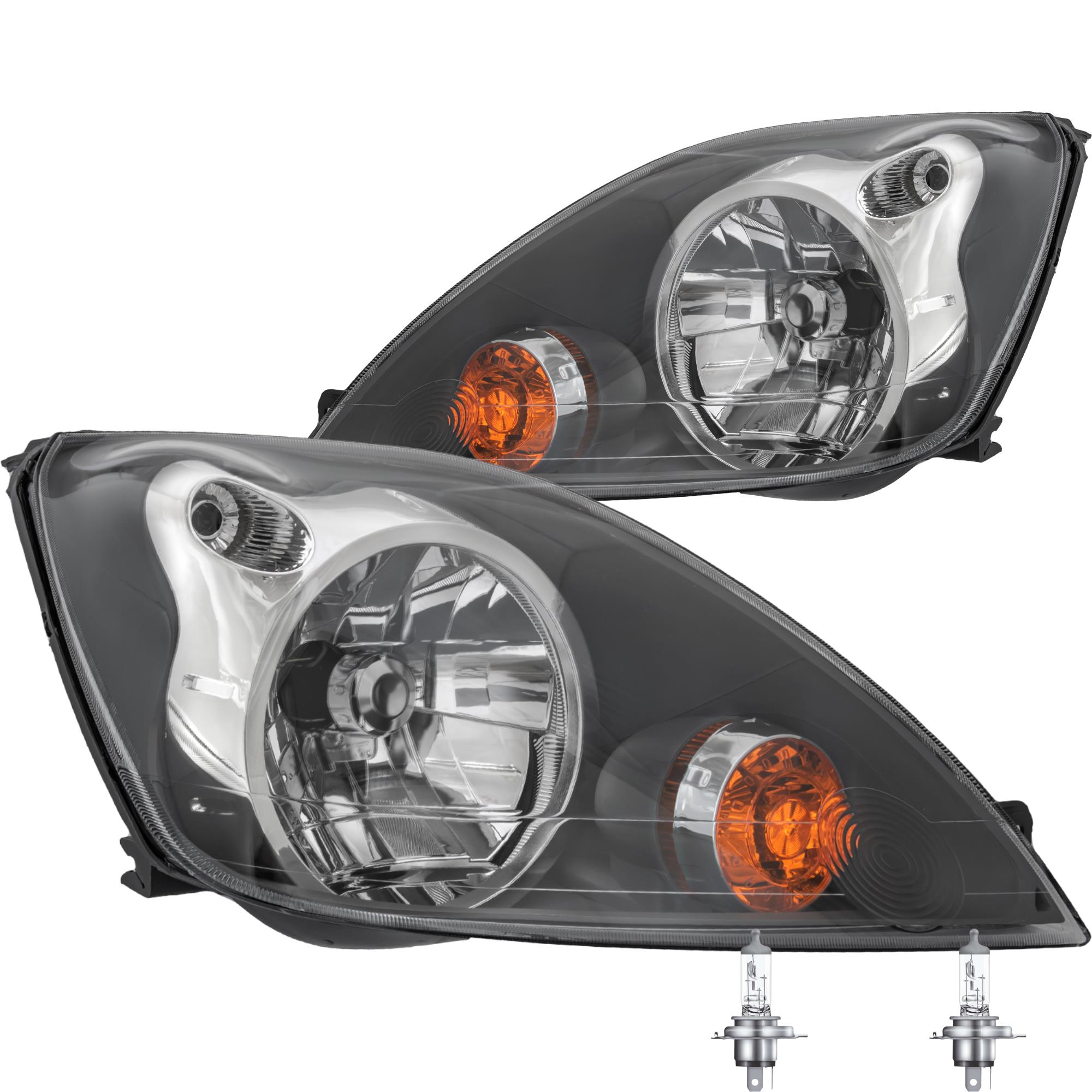 Scheinwerfer Set für Ford Fiesta 01.06-09.08 H4 mit Motor inkl. Lampen 1361369