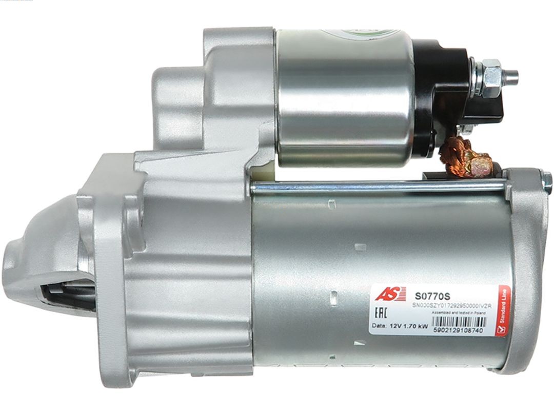 AS-PL Anlasser Starter 1.70kW für Renault Clio IV Captur Scénic III S0770S