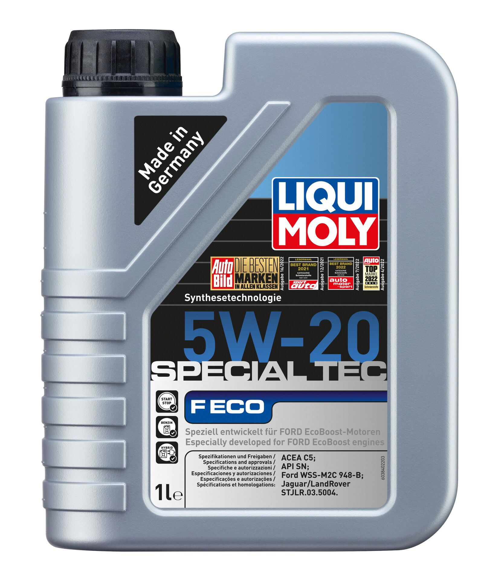 Liqui Moly Motoröl Special Tec F ECO 5W-20 für Ford Eco Boost-Motoren 1L
