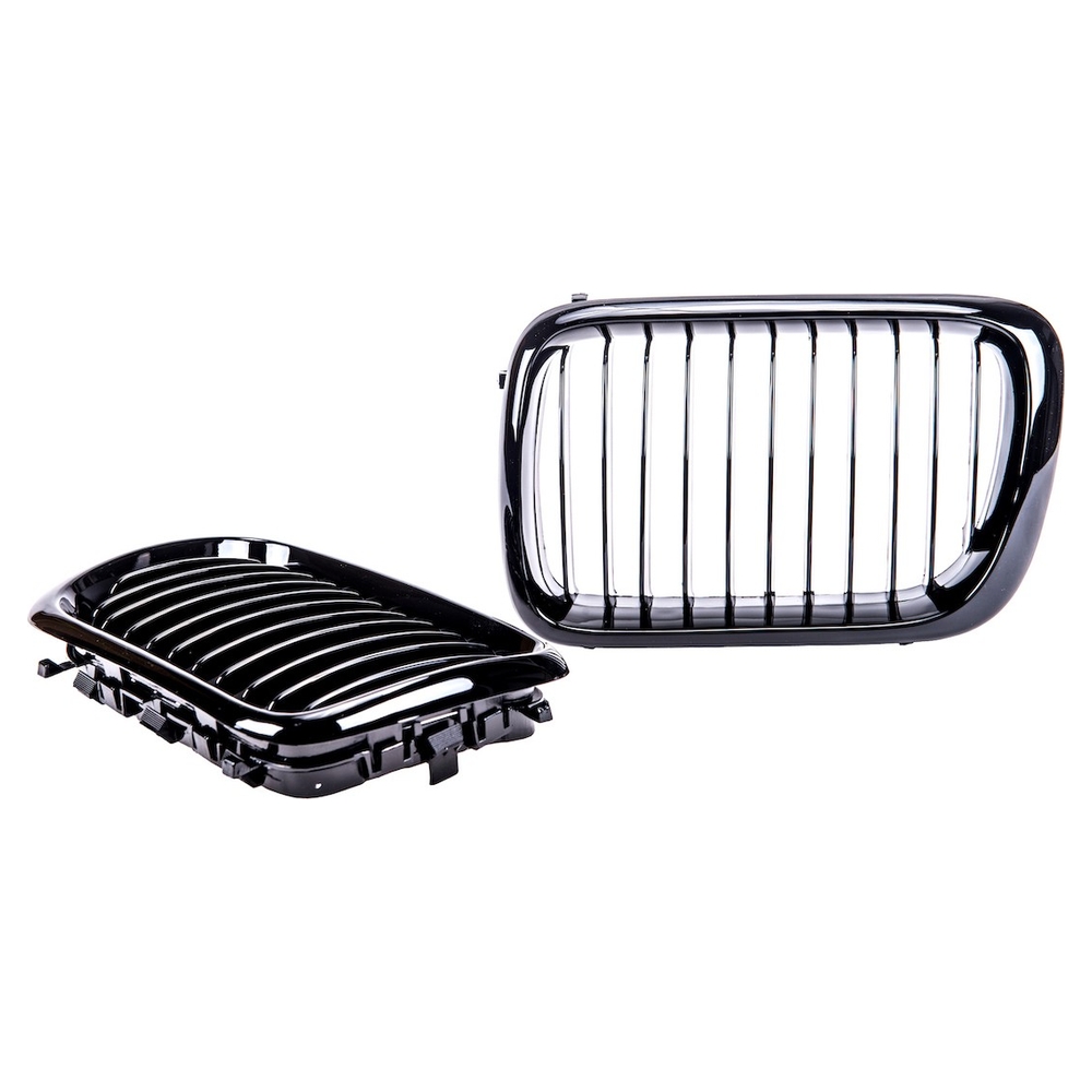 Sport Performance Kühlergrill Nieren Satz schwarz Glanz für BMW 3er E36 Bj.96-99