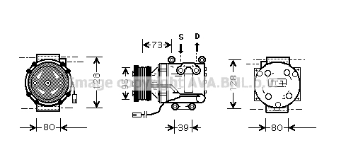 Kompressor Klimaanlage Klimakompressor für Mazda 323 S V BA F