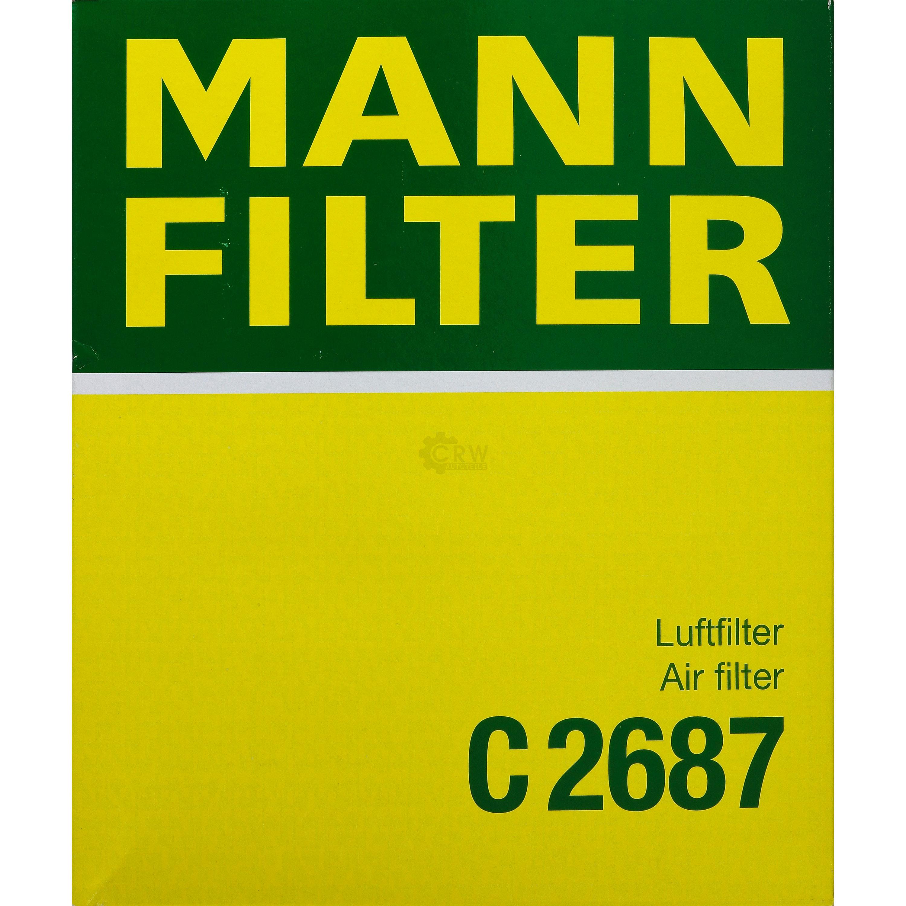 MANN-FILTER Luftfilter für Ford KA RB_ 1.3i 1.6i Street RL2 1.6 RB