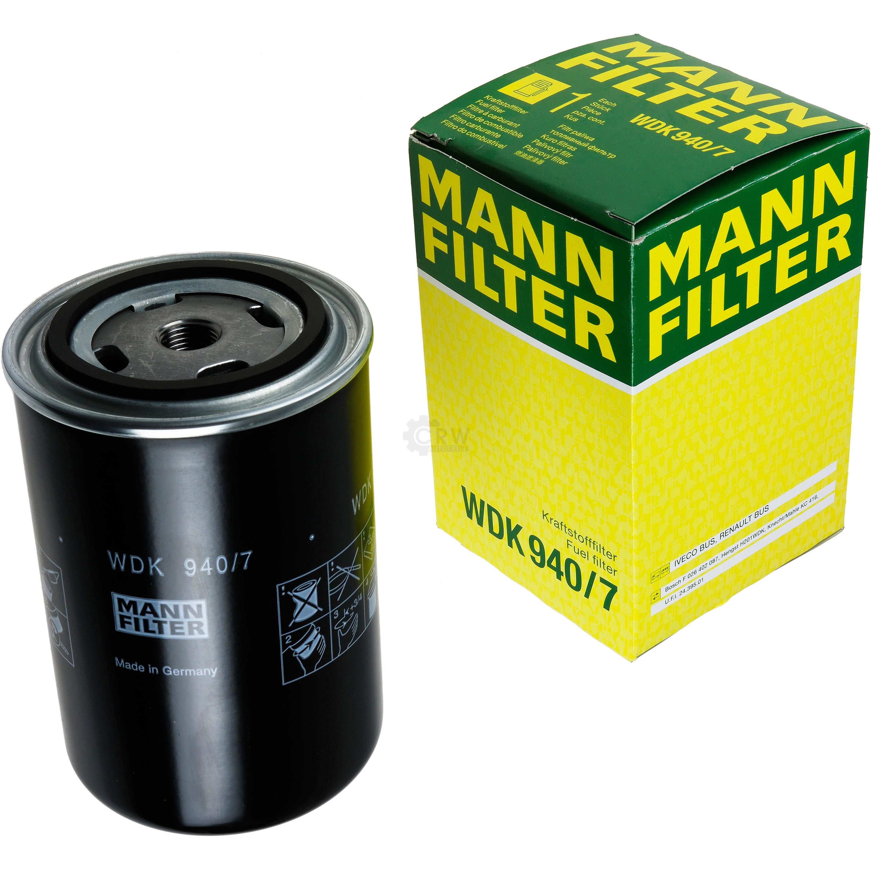 MANN-FILTER Kraftstofffilter WDK 940/7 Fuel Filter