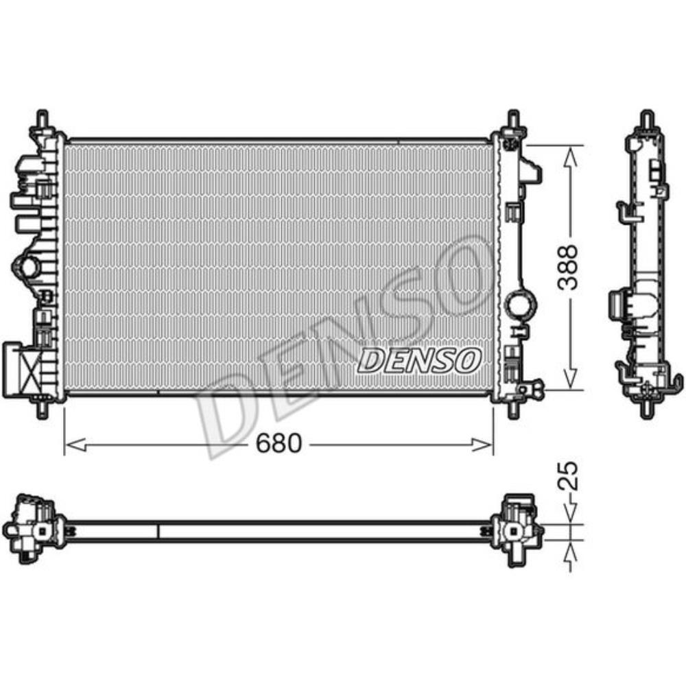 DENSO Wasserkühler Motorkühler für Opel Insignia A Caravan G09 2.0 BiTurbo