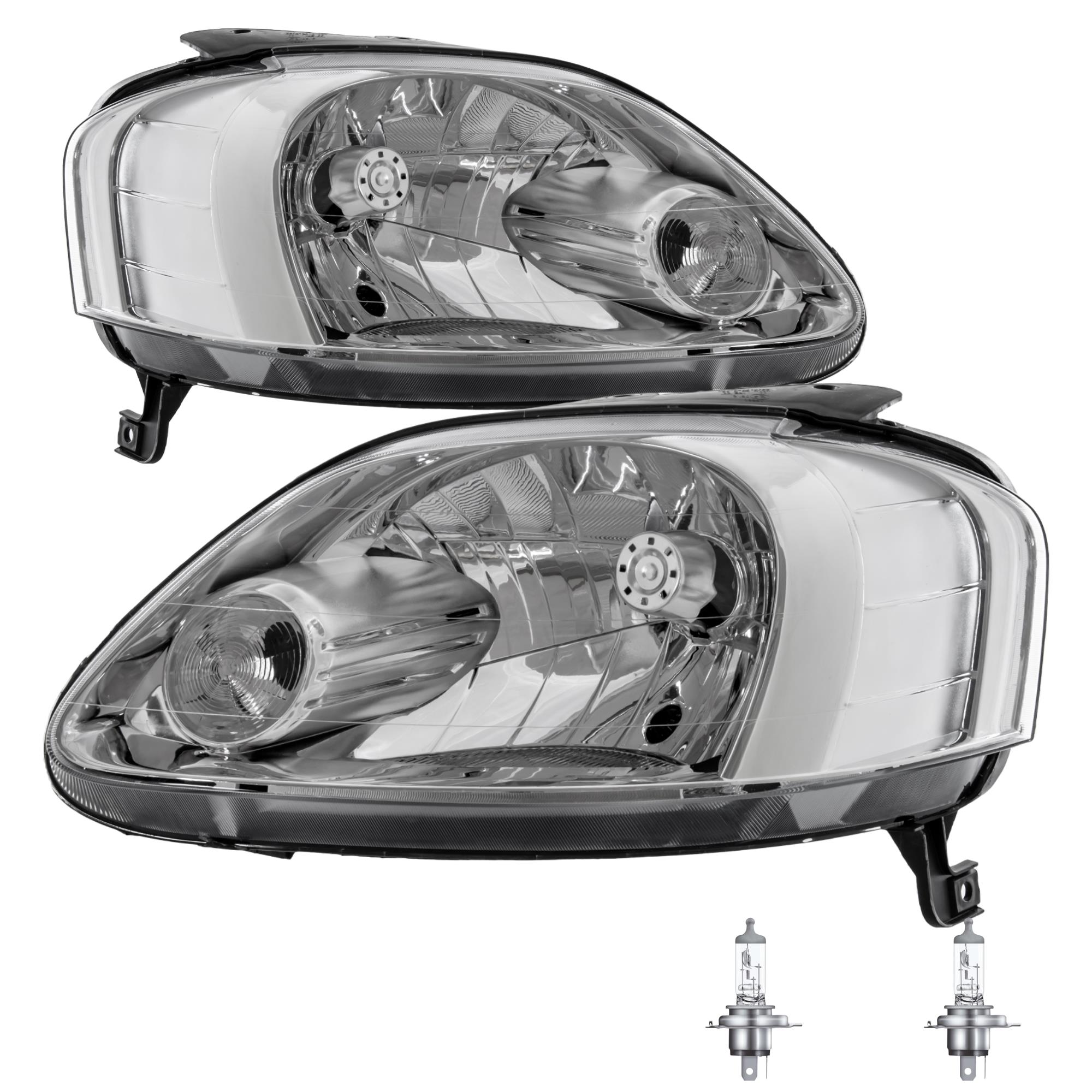 Scheinwerfer Set für VW Fox Typ 5Z Bj. 07-11 H4 inkl. OSRAM Lampen HZ2