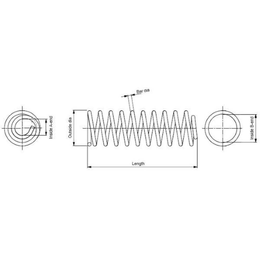 2x MONROE Federn Fahrwerksfedern hinten für Rover 25 RF Streetwise Schrägheck