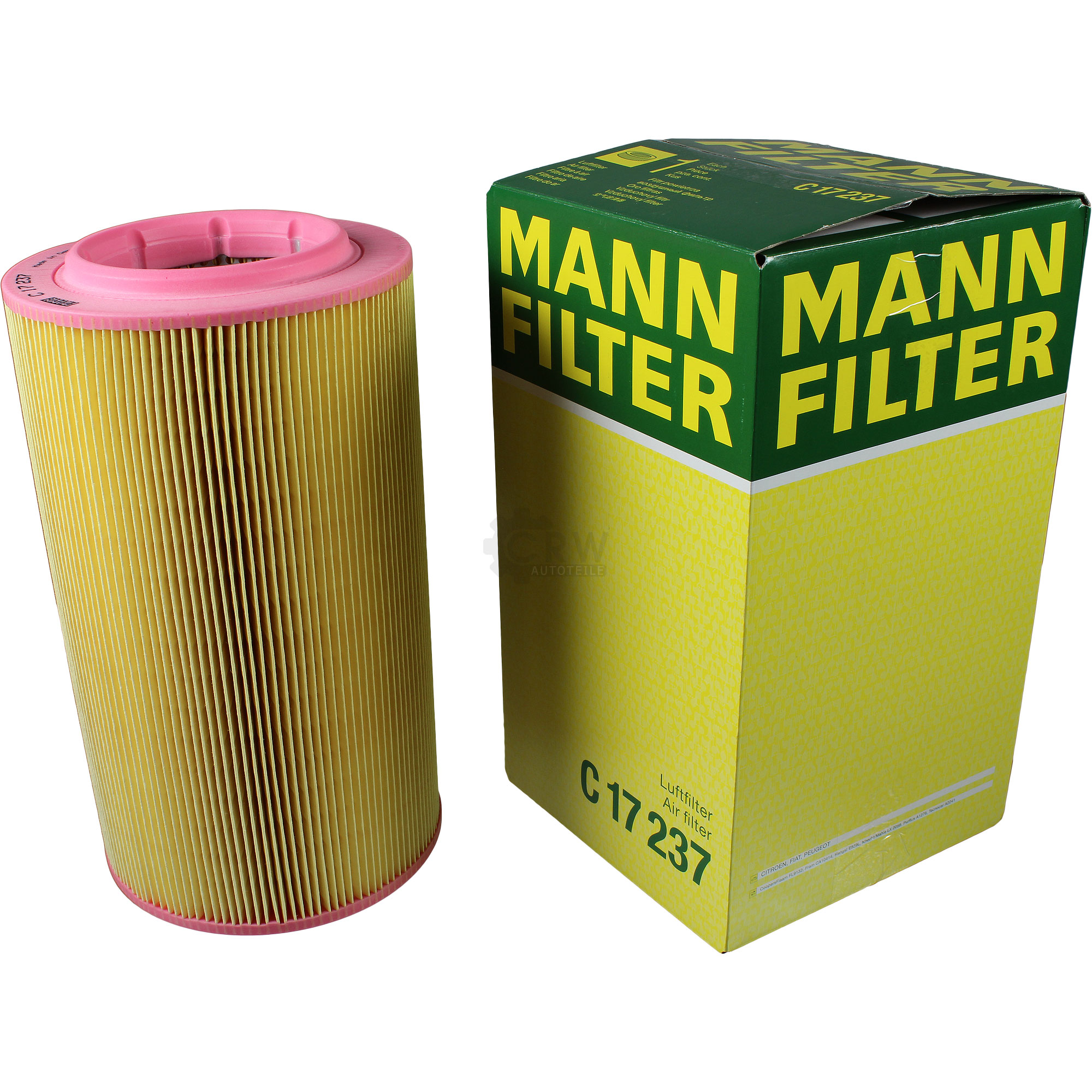 MANN-FILTER Luftfilter für Fiat Ducato Kasten 250_ 290_ 130 Multijet 2.3 D 115