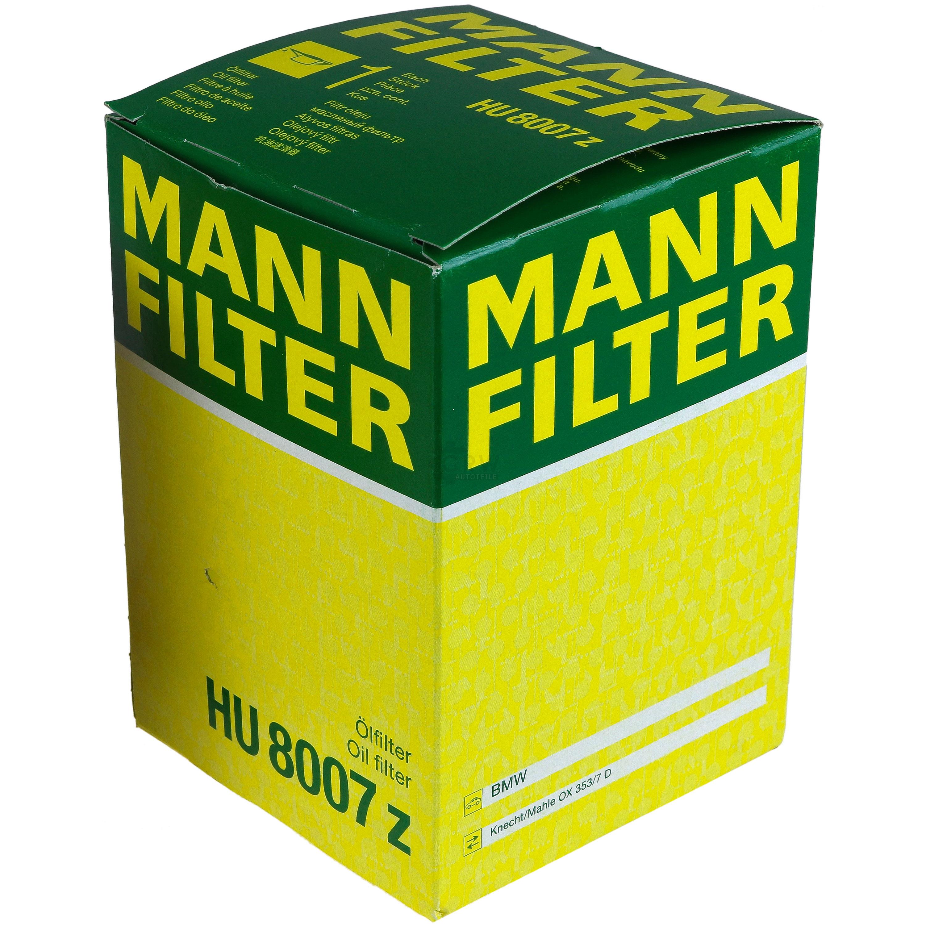 Ölfilter HU 8007 z für Wiesmann GT MF4 Coupe MF5 Rolls-Royce Wraith RR5 Dawn RR6 RR31