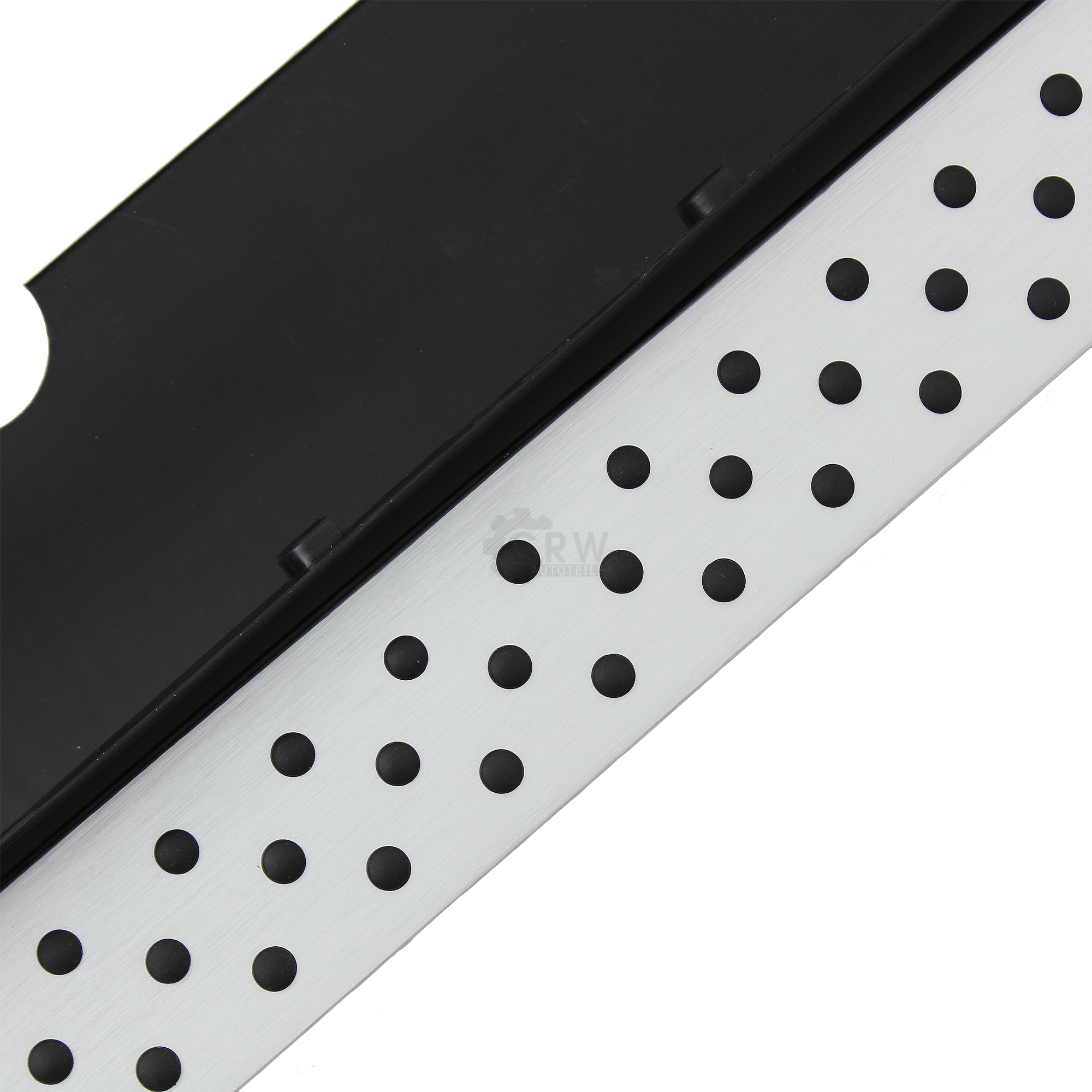 Set Trittbretter Schweller Aluminium inkl. Anbaumaterial für BMW X5 E70 Bj. 07-13 