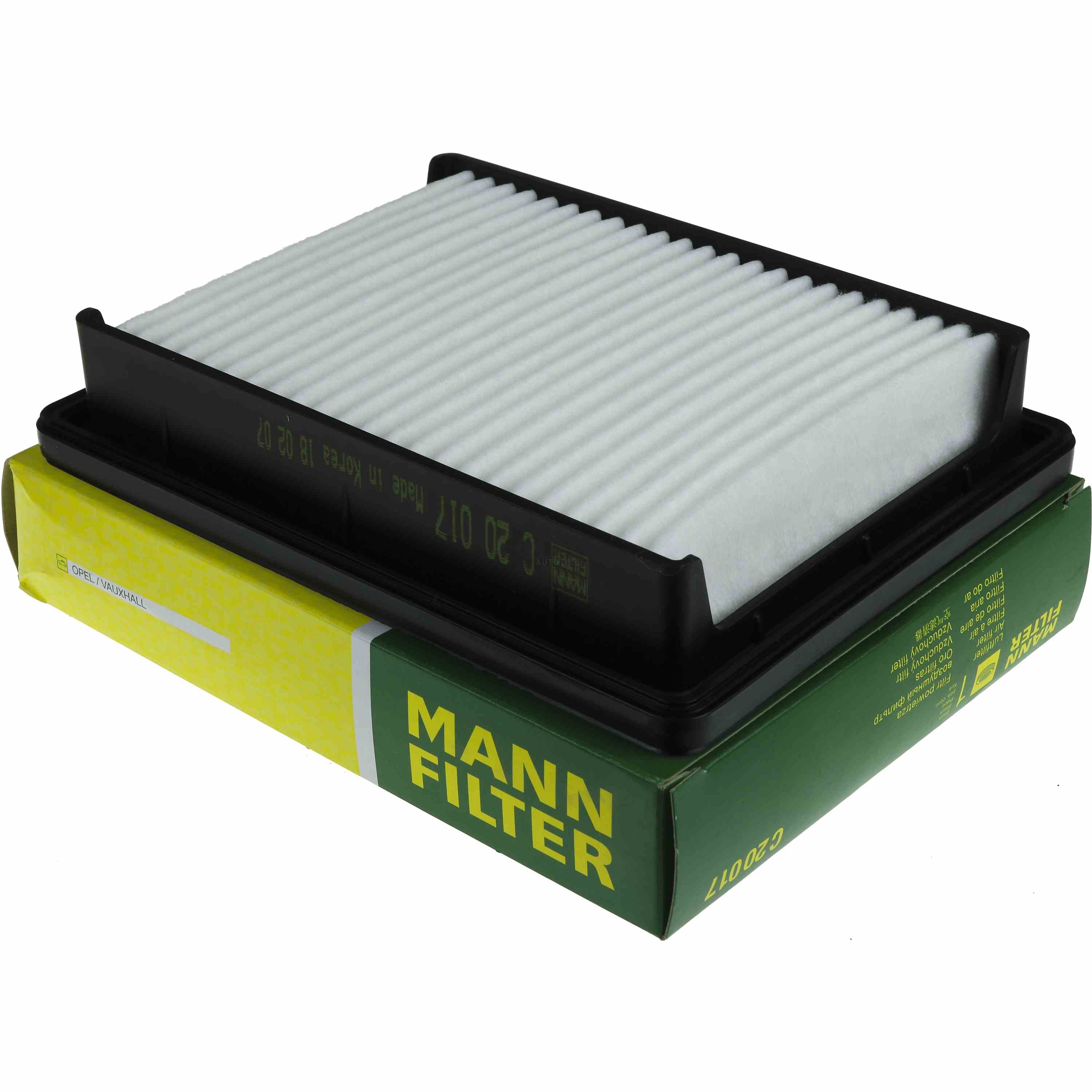 MANN-FILTER Luftfilter für Opel Karl C16 1.0