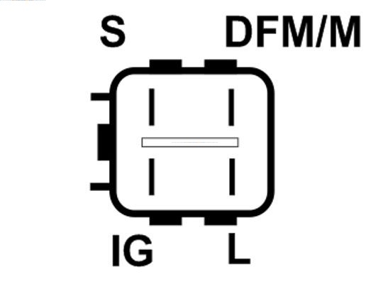AS-PL Lichtmaschine Generator 90A 12V für Toyota Yaris 1.3 VVT-i A0328