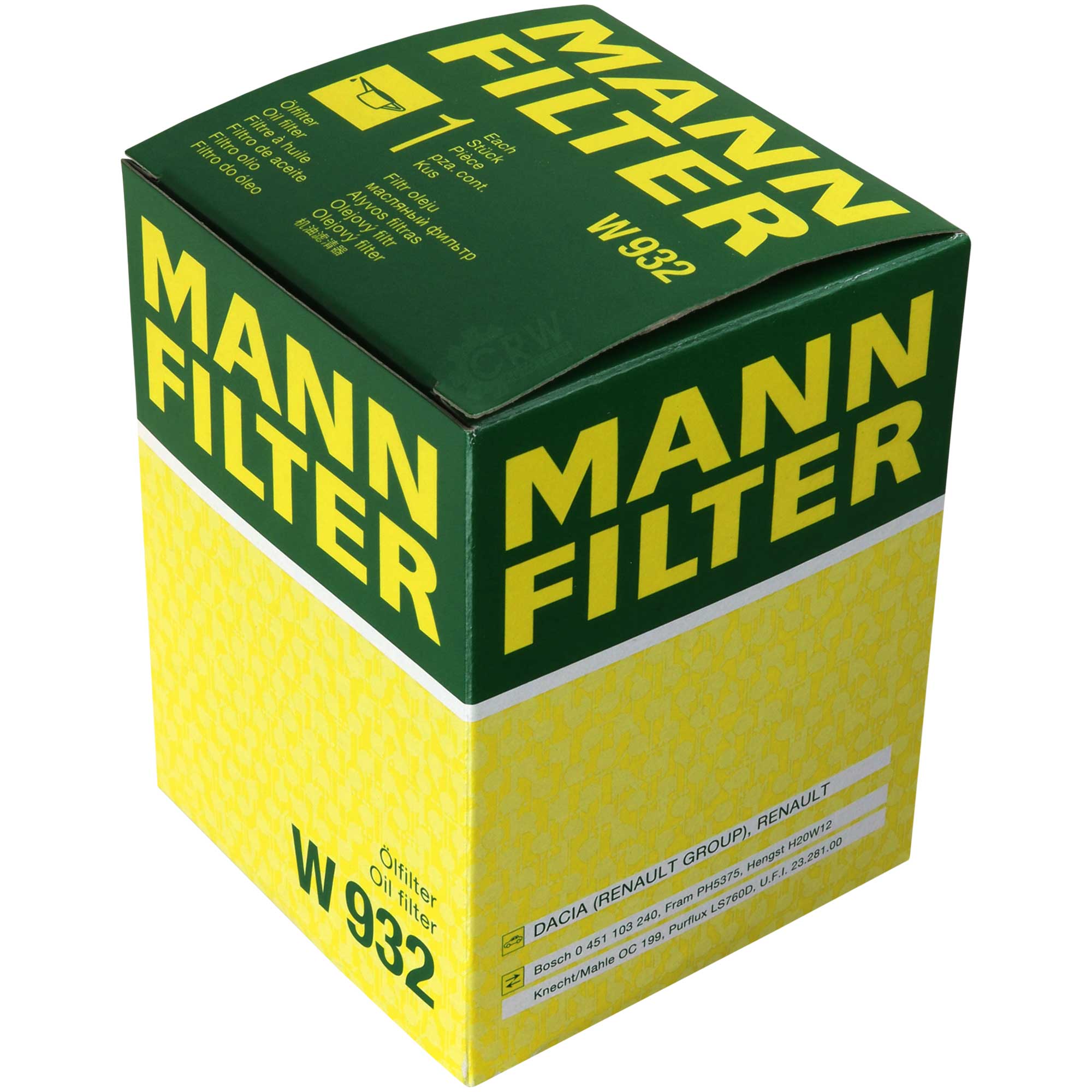 MANN-FILTER Ölfilter W 932 Oil Filter