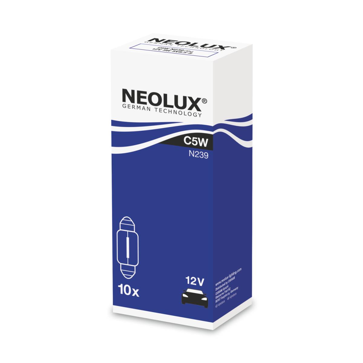 NEOLUX Standard C5W 5W 12V Sockel SV8,5-8 Signalbeleuchtung und Innenbeleuchtung