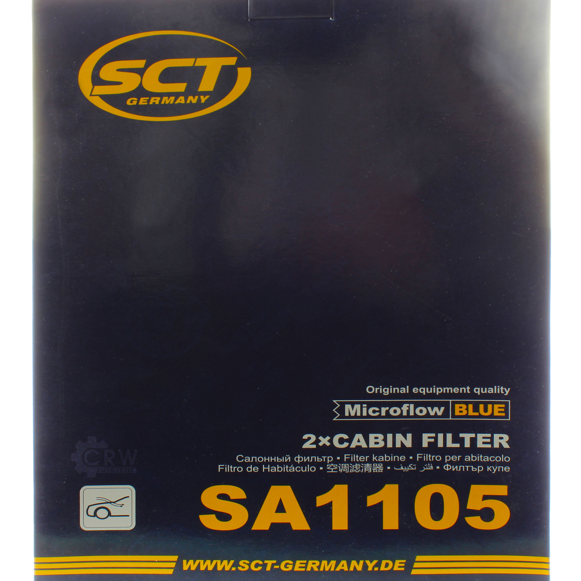 SCT Innenraumfilter Pollenfilter Innenraumluft Filter SA 1105