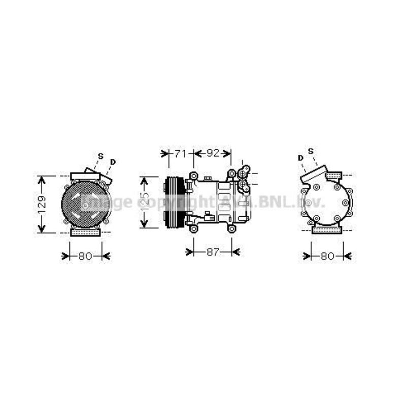 Kompressor Klimaanlage für Nissan Note E11 NE11 Qashqai +2 I J10 JJ10 K12