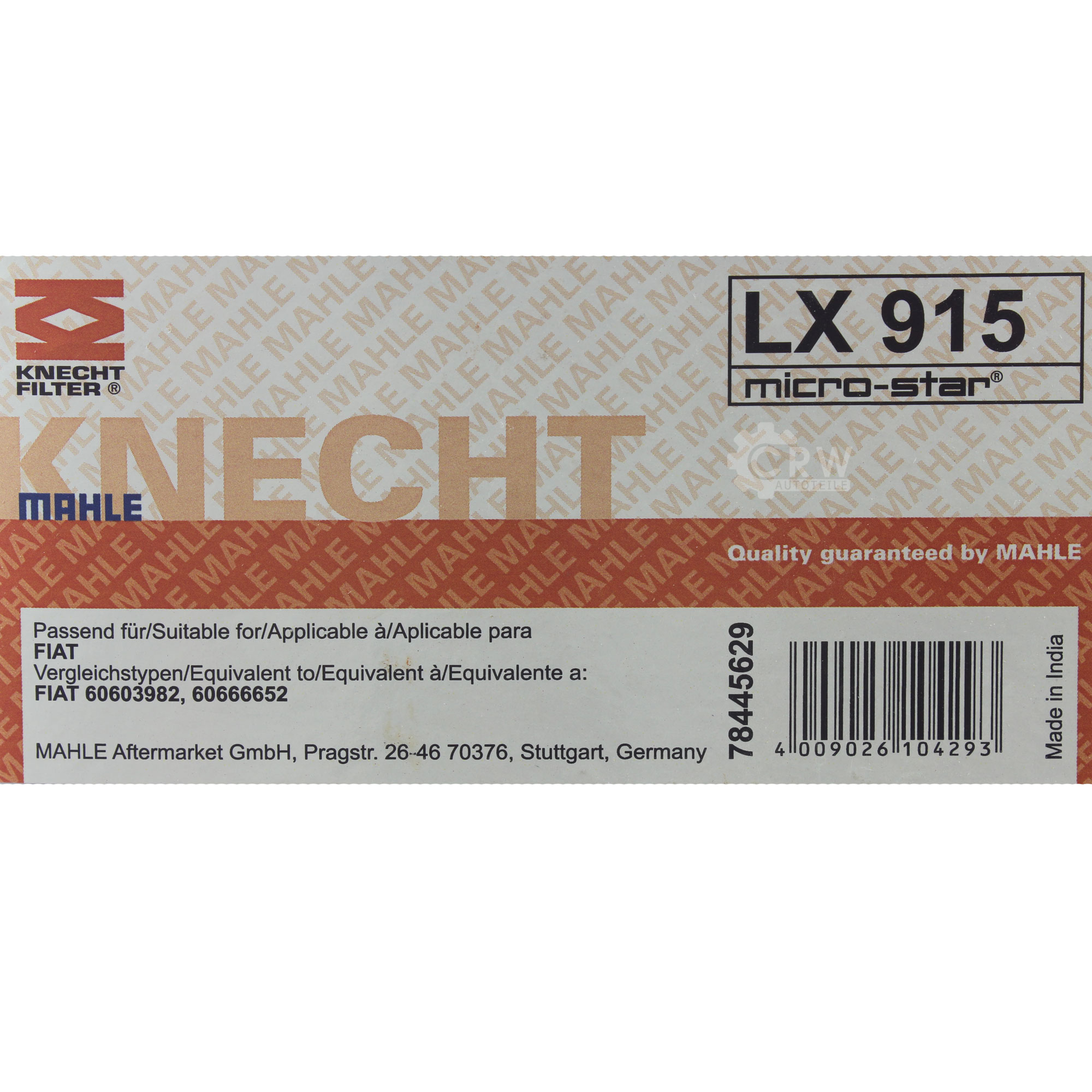 KNECHT Luftfilter für Fiat Barchetta 183 1.8 16V Alfa Romeo 166 936 3.0 V6 24V