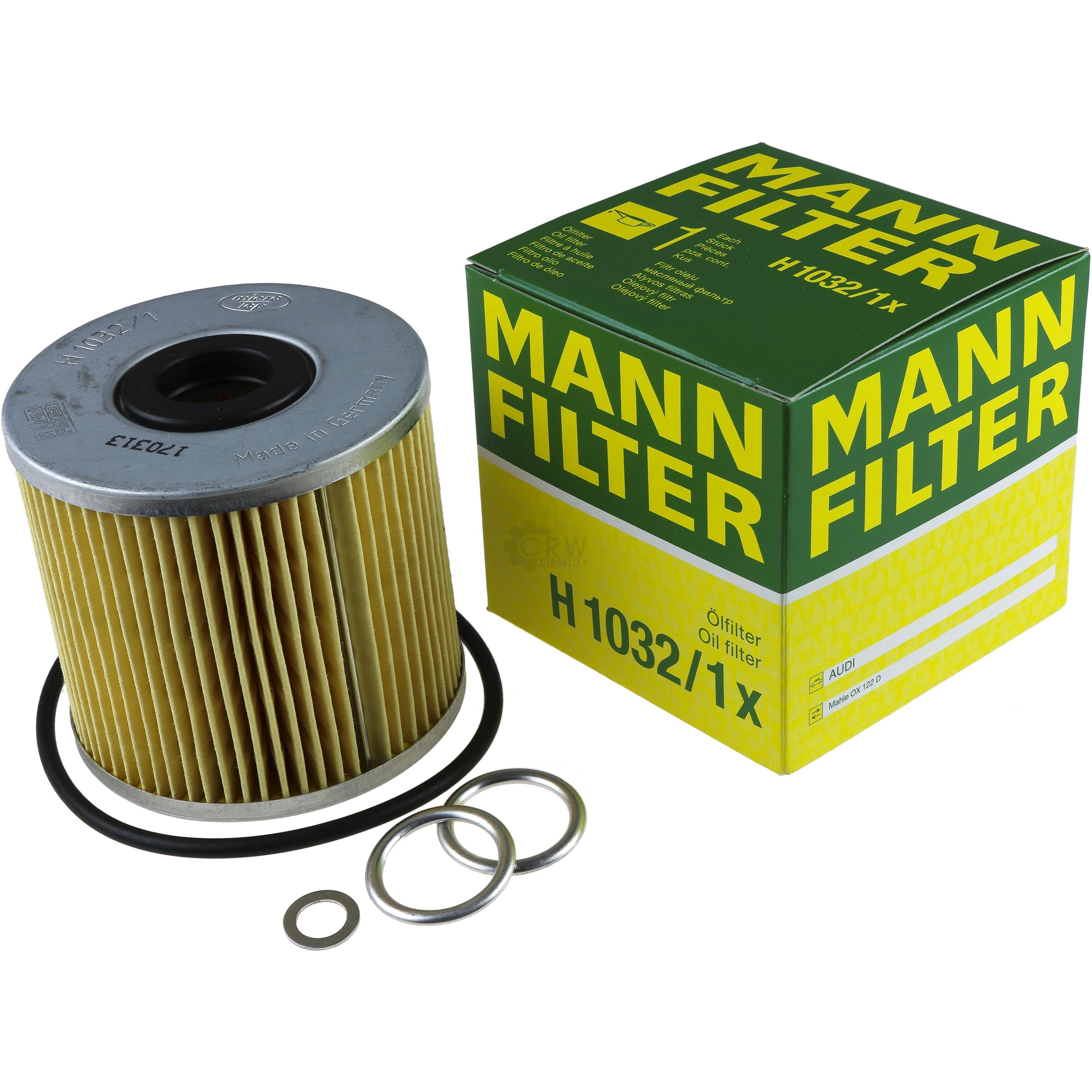 MANN-FILTER Ölfilter Oelfilter H 1032/1 x Oil Filter