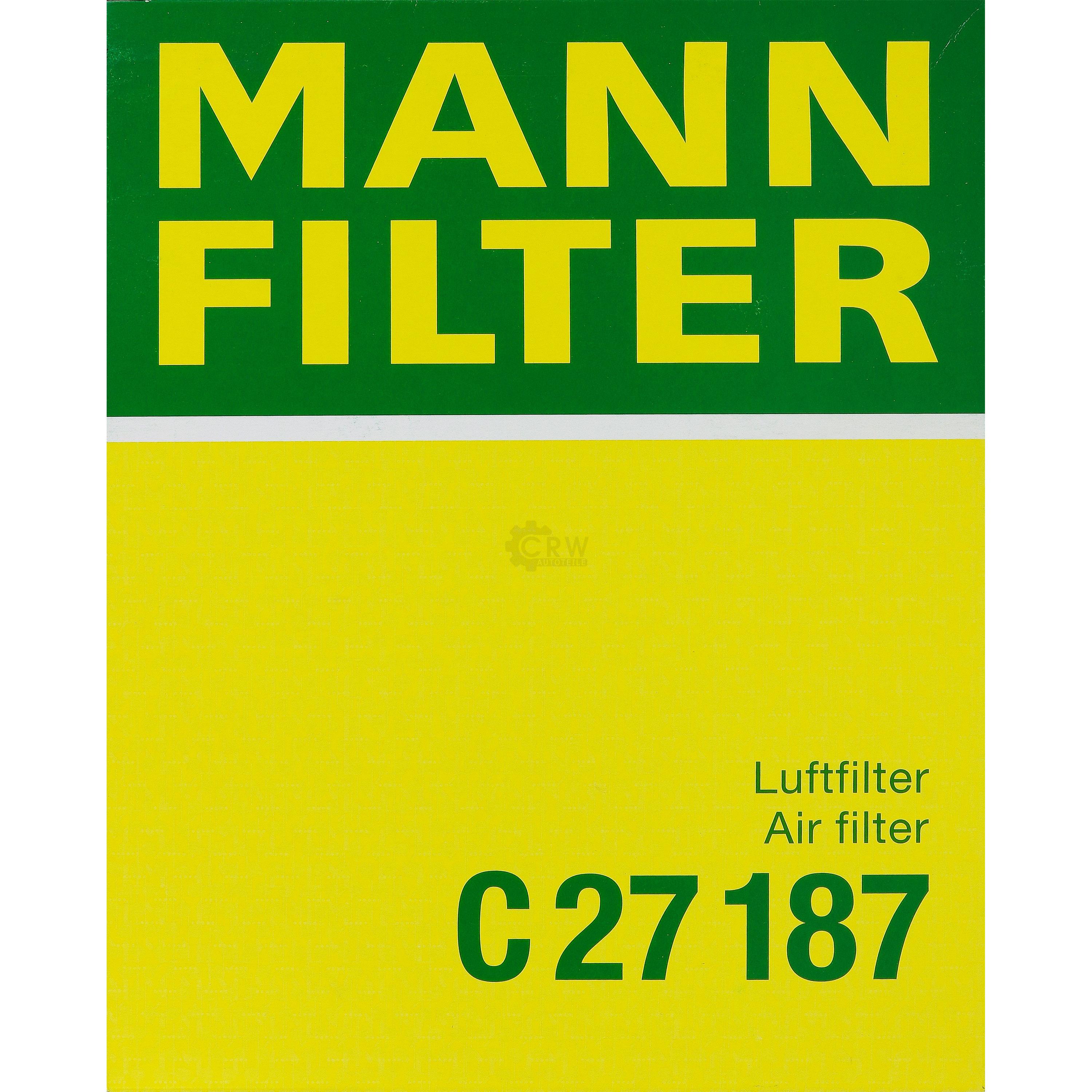 MANN-FILTER Luftfilter für Audi A4 Avant 8ED B7 S4 quattro RS4 8E5 B6 8H7