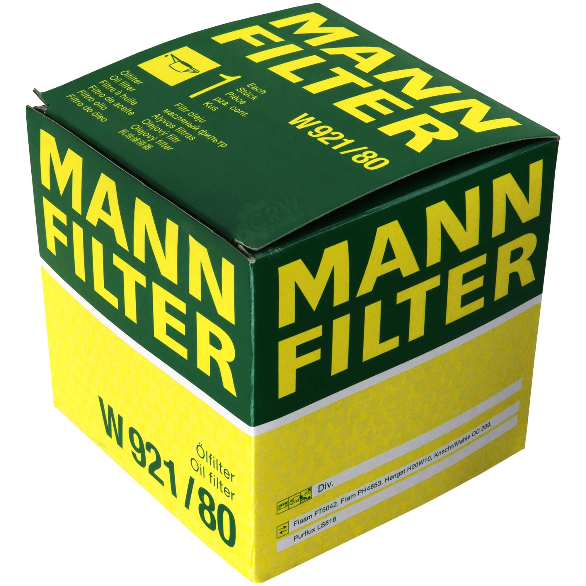 MANN-FILTER Ölfilter W 921/80 Oil Filter