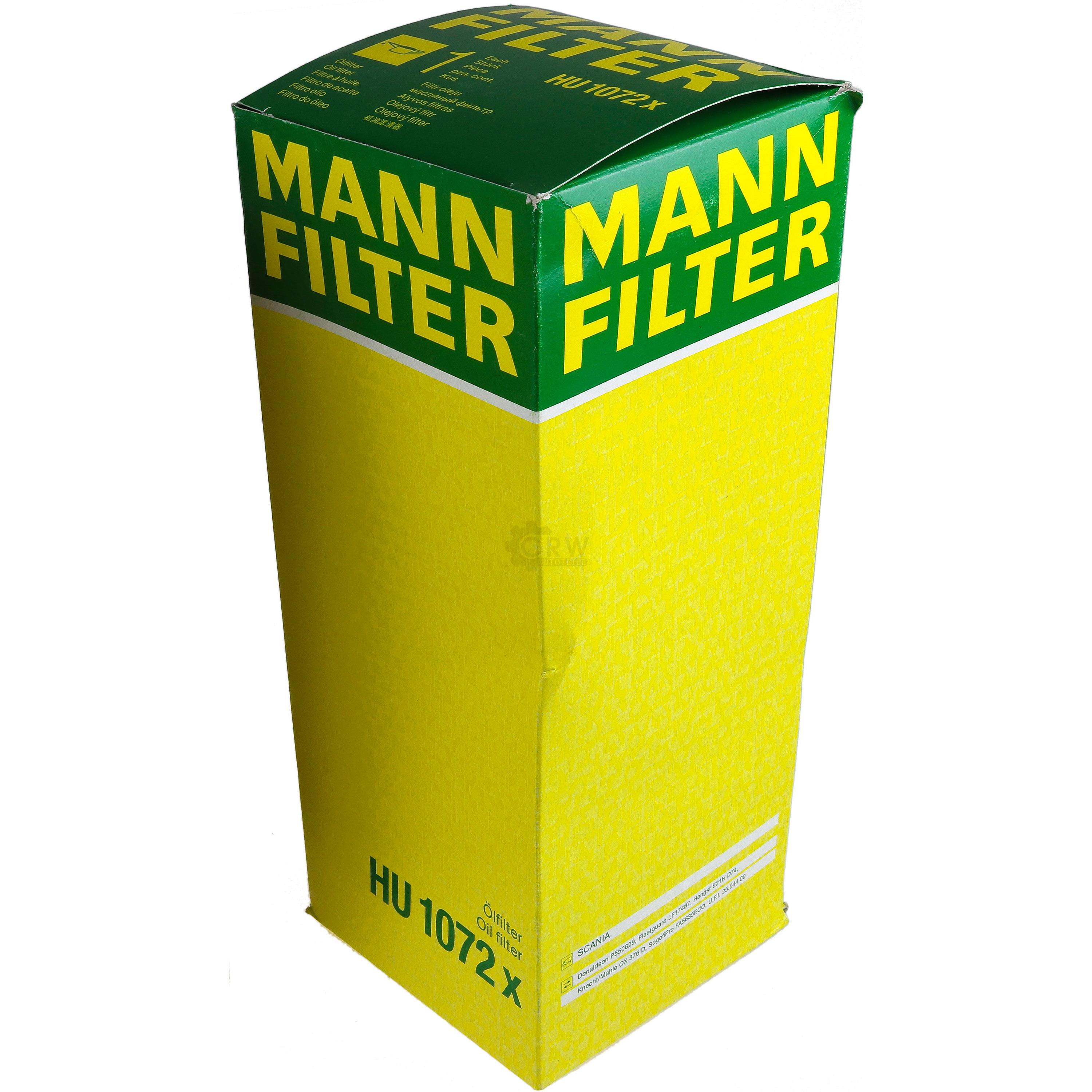 MANN-FILTER Ölfilter Oelfilter HU 1072 x Oil Filter