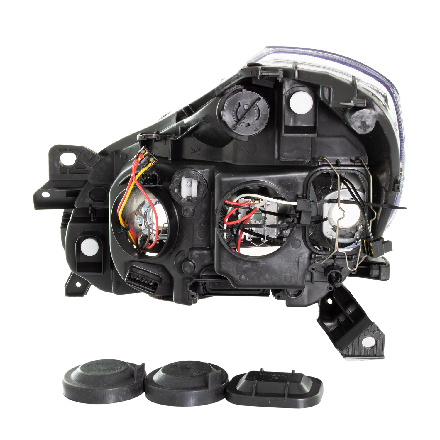 Scheinwerfer Hauptscheinwerfer Frontscheinwerfer rechts Schwarz H1/H7/H7 mit Abbiegelicht für Modell