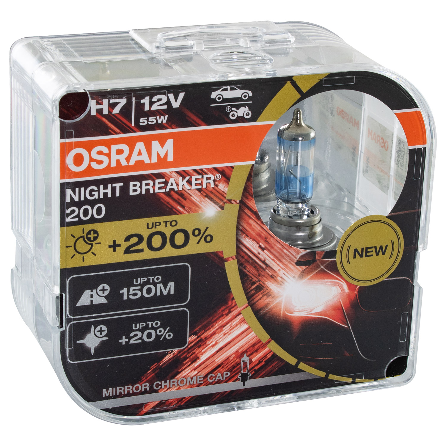 OSRAM H7 NIGHT BREAKER 200 DuoBox bis zu 200% mehr Licht NEXT GENERATION 12V 55W