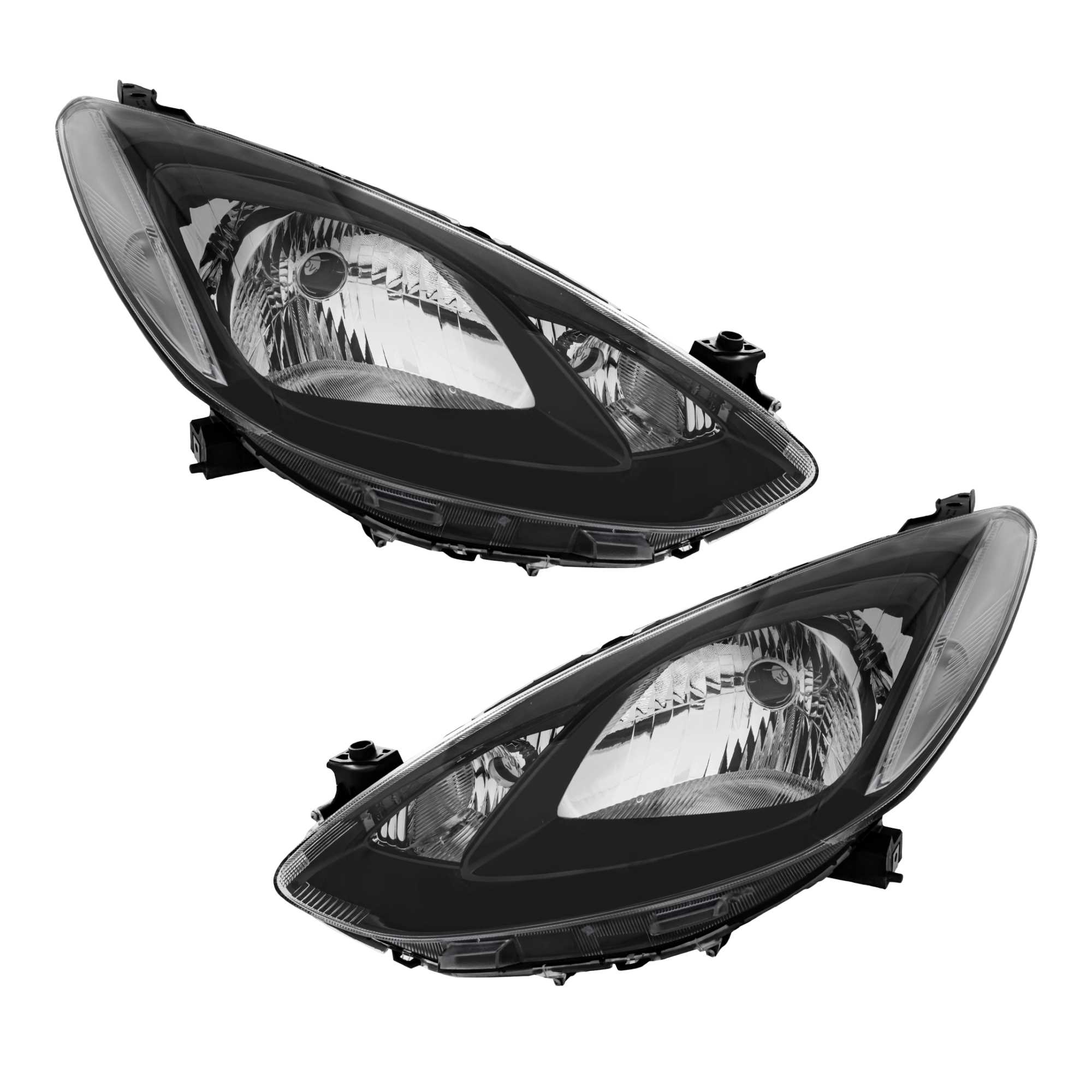 Halogen Scheinwerfer Set links & rechts Hauptscheinwerfer H4 für Mazda 2