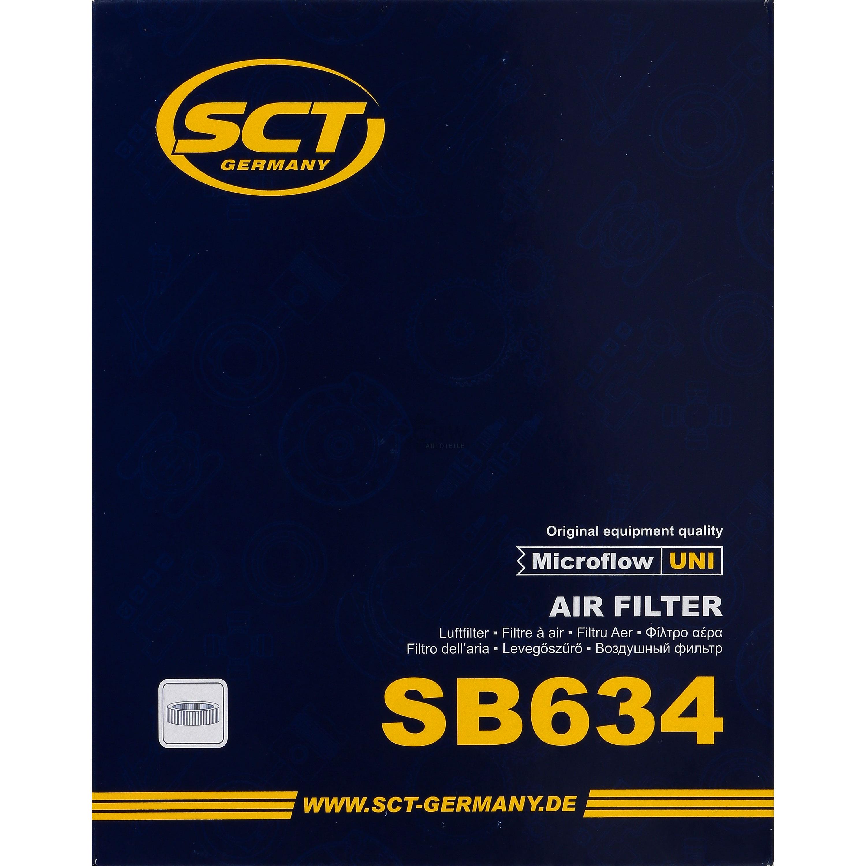 SCT Luftfilter Motorluftfilter SB 634 Air Filter