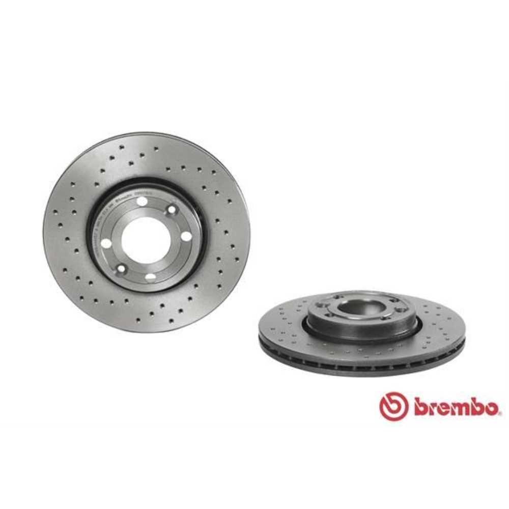 BREMBO Satz Bremsscheiben belüftet hinten + Bremsbeläge für Renault Clio III