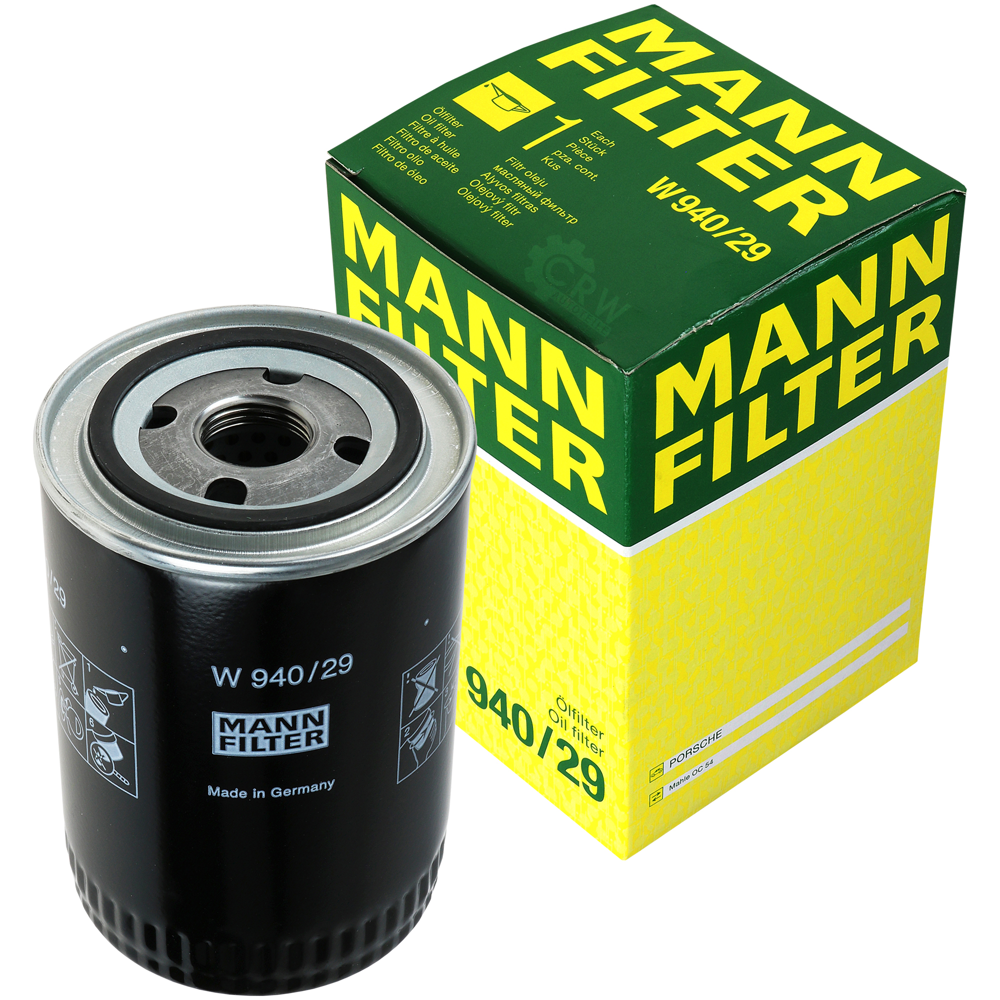 MANN-FILTER Ölfilter W 940/29 Oil Filter
