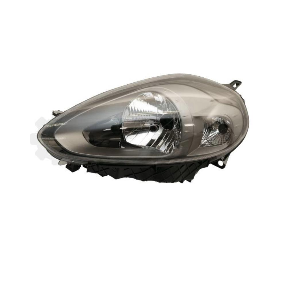Hauptscheinwerfer links H4 dunkelgrau für Fiat Punto Evo 199_ 1.2 1.4 16V