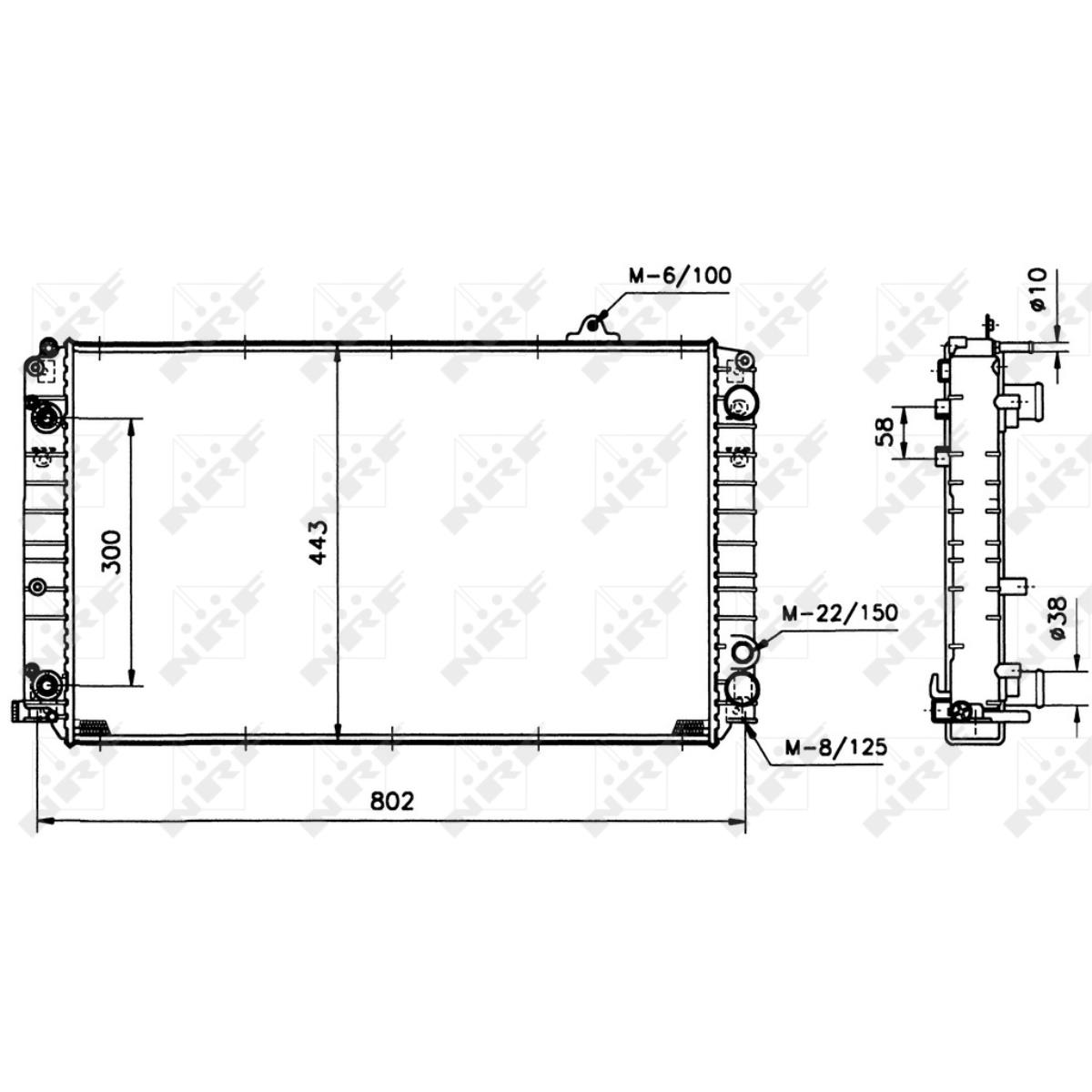 Kühler Wasserkühler Motorkühler Aluminium für Audi A8 4D2 4D8