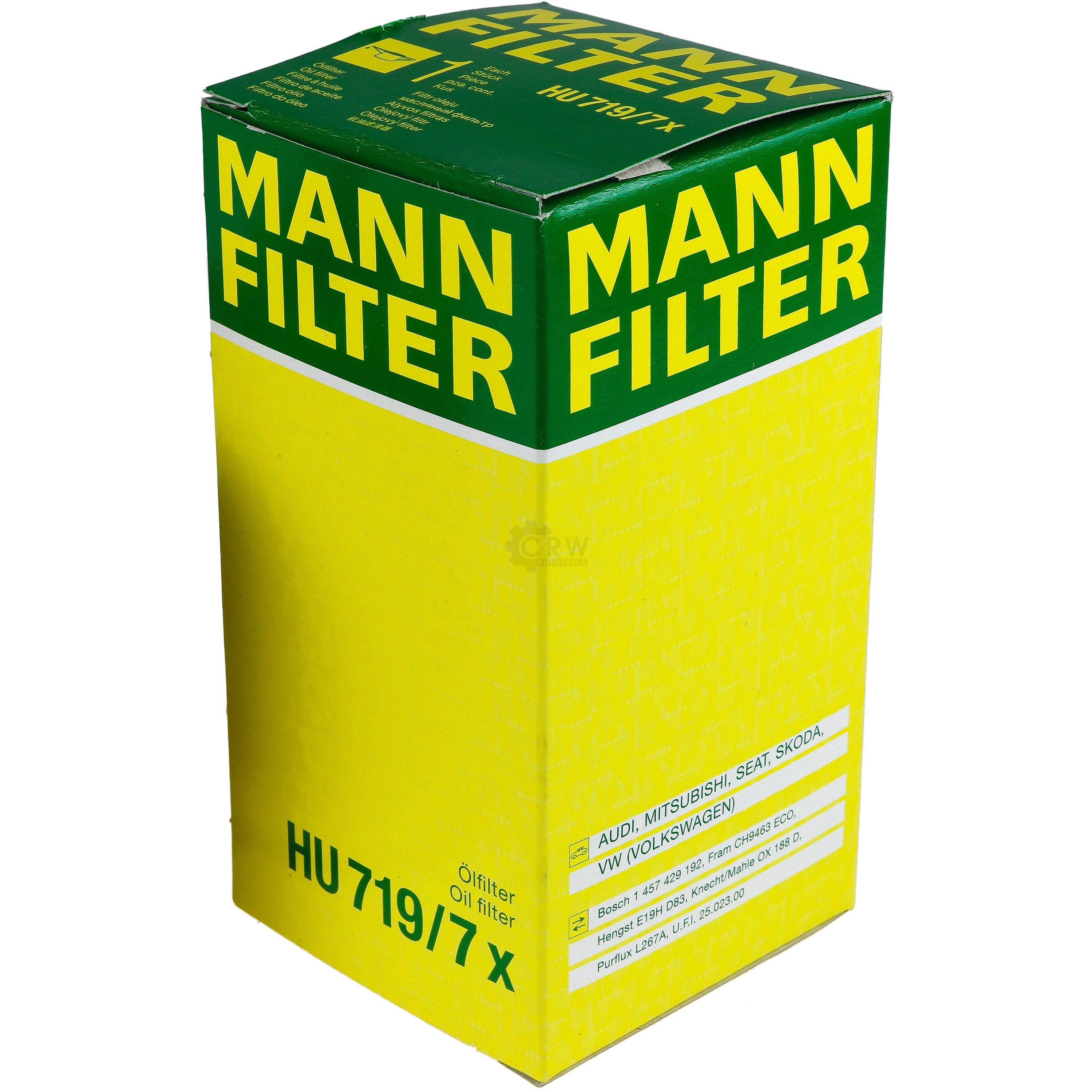MANN-FILTER Ölfilter HU 719/7 x Oil Filter