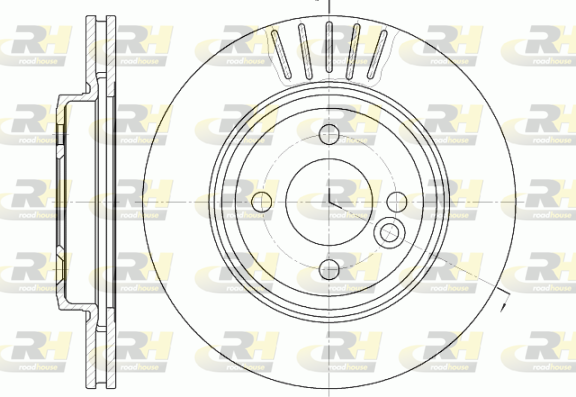 ROADHOUSE 2x Bremsscheiben vorne Ø2758 belüftet für MINI Mini R50 R53 R56 R52