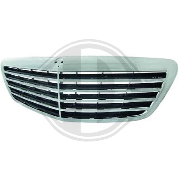 Kühlergrill Frontgrill für Mercedes S-Kl. W221 Bj. 05-09 chrom-schwarz F98