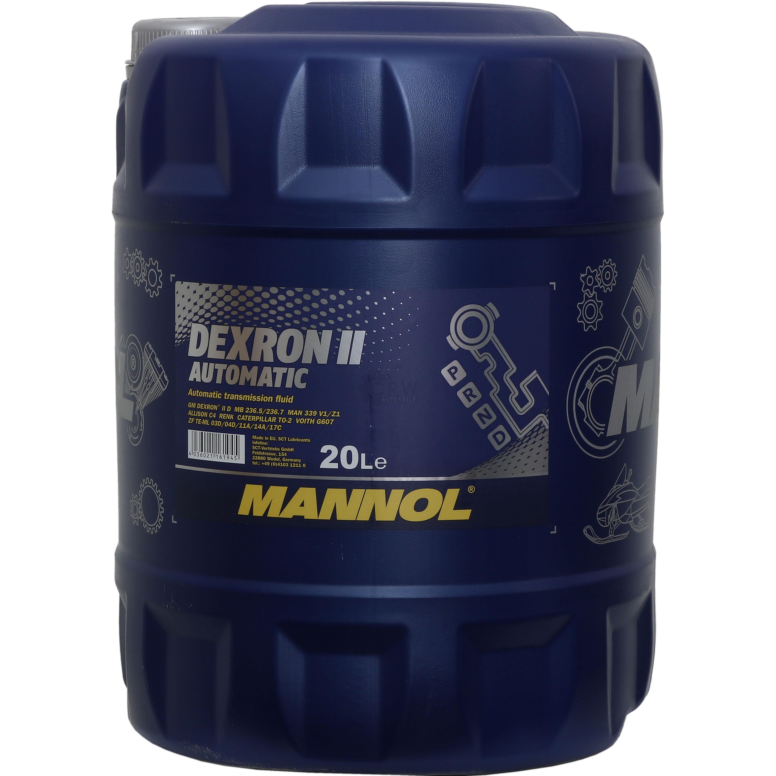 20 Liter  MANNOL Automatikgetriebeöl Dexron II Automatic Gear Oil