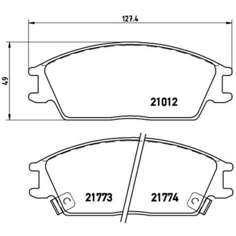 BREMBO Satz Bremsen Bremsscheiben belüftet vorne + Bremsbeläge für Hyundai Getz