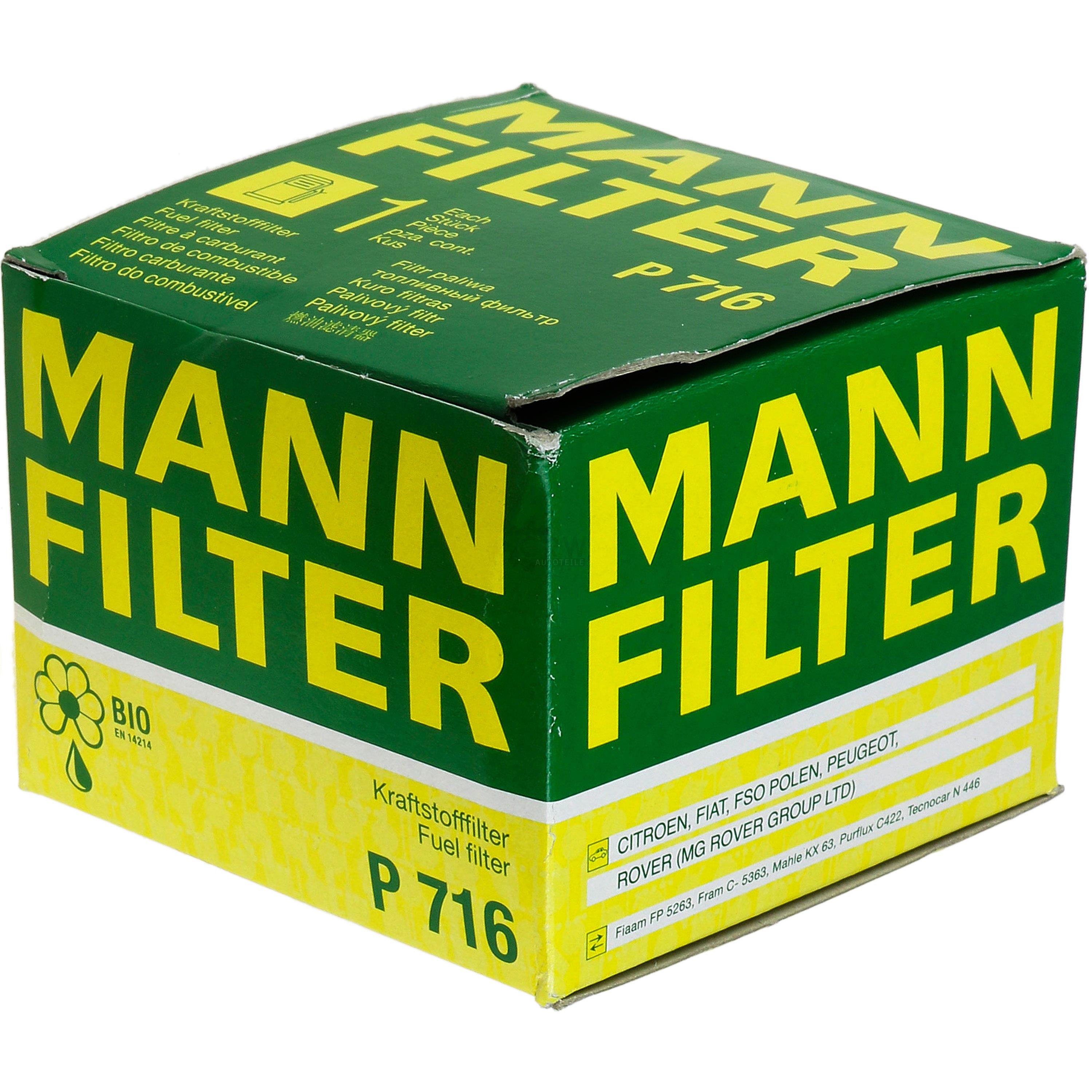 MANN-FILTER Kraftstofffilter P 716 Fuel Filter