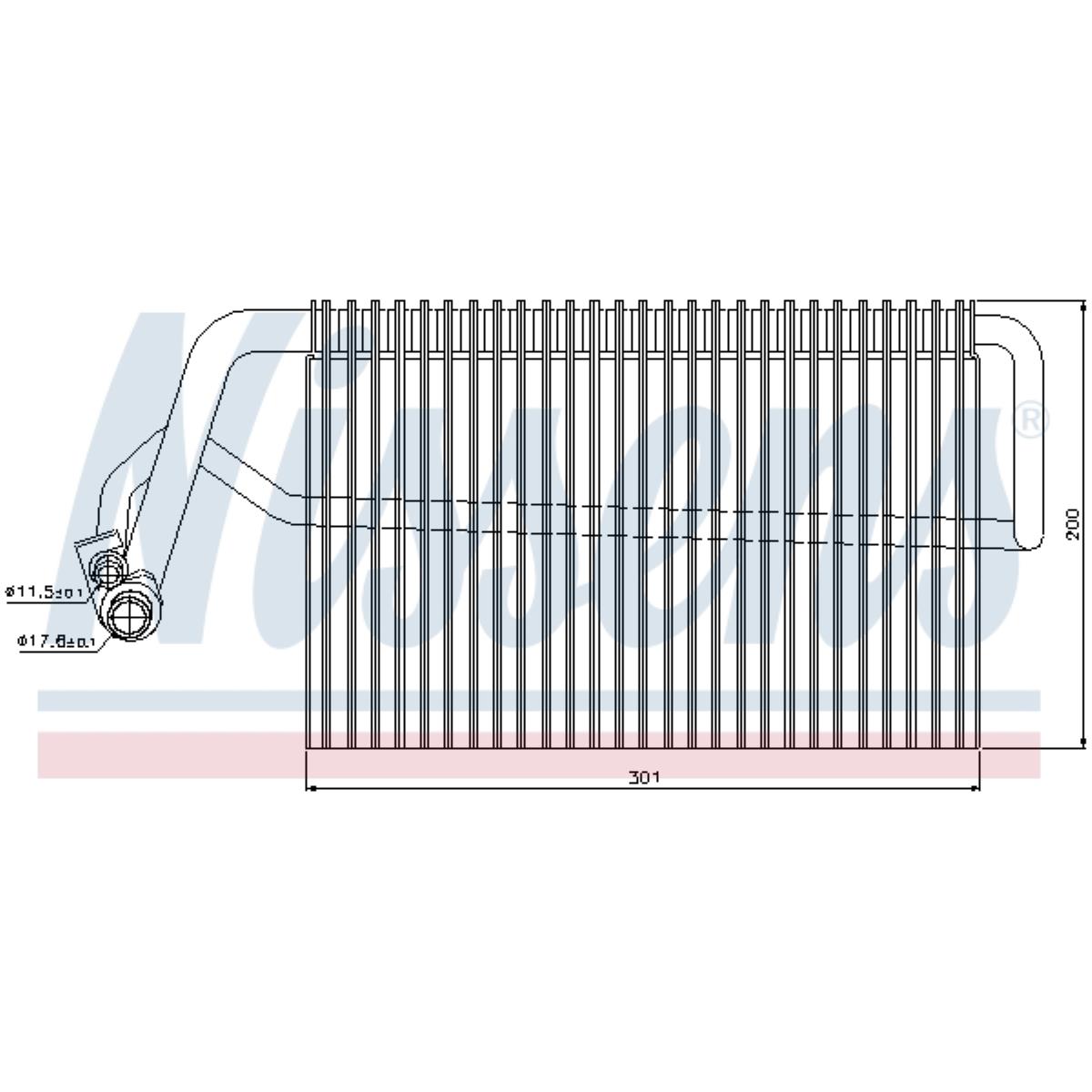 Verdampfer Klimaanlage NISSENS für Mercedes-Benz E-Klasse Bj.05-08 Bj.02-08