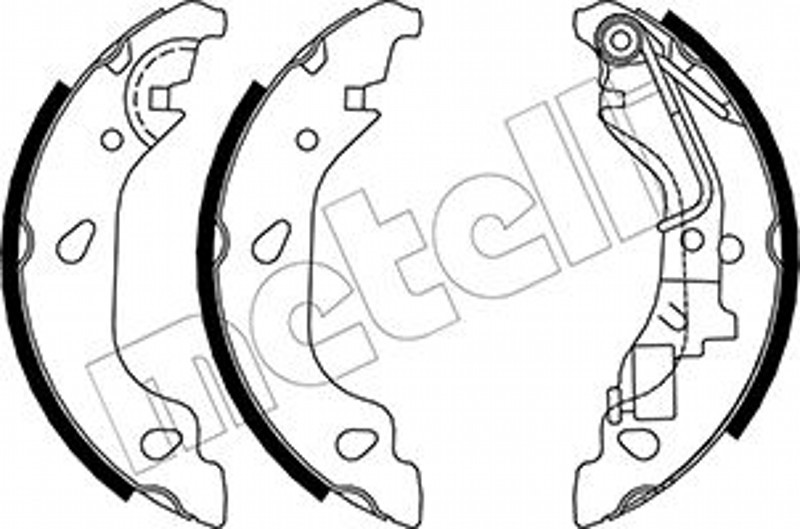 METELLI Bremsbackensatz Bremsbacken hinten für Fiat Punto 188_ Zastava 10 188
