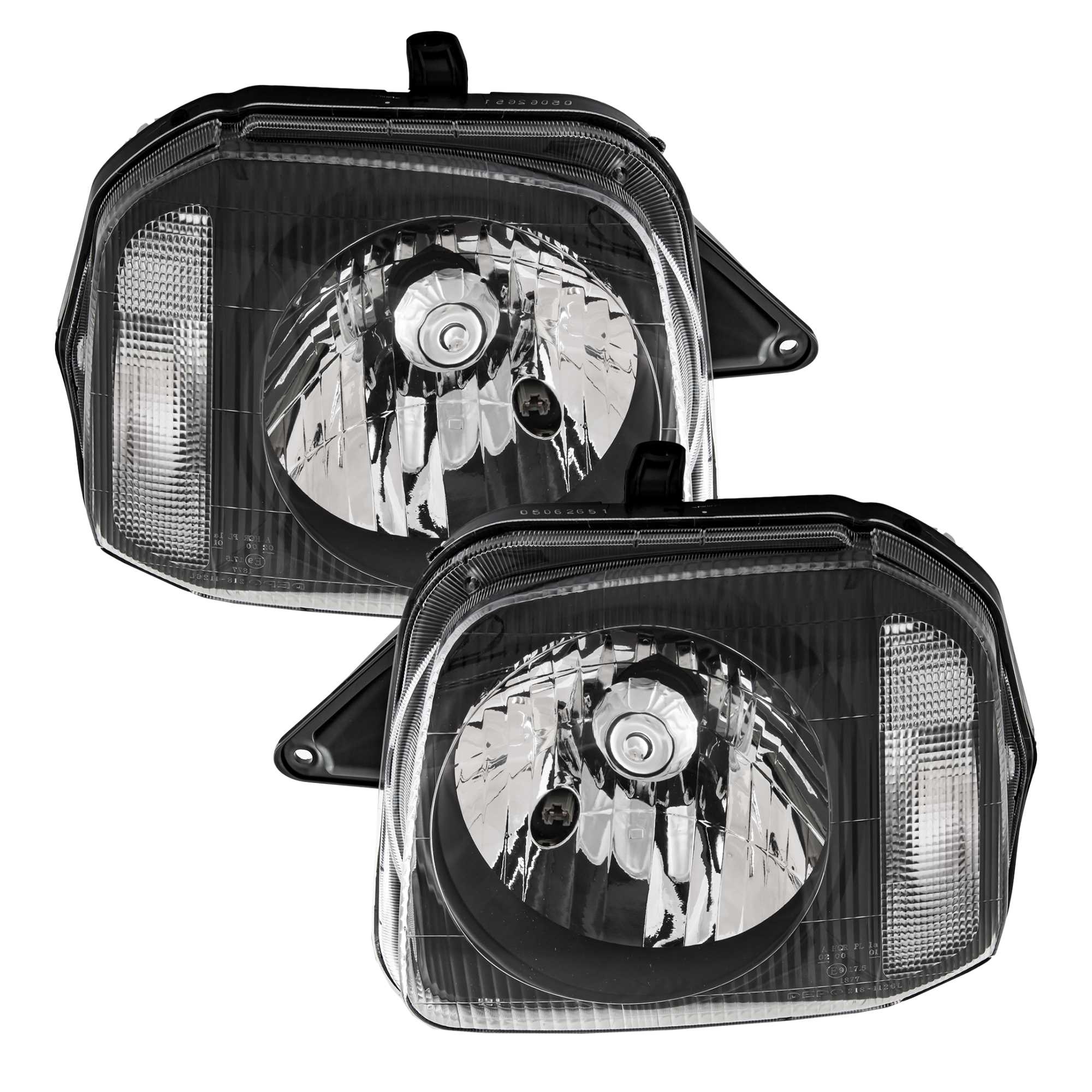 Halogen Scheinwerfer Set H4 für Suzuki Jimny Geländewagen Geschlossen