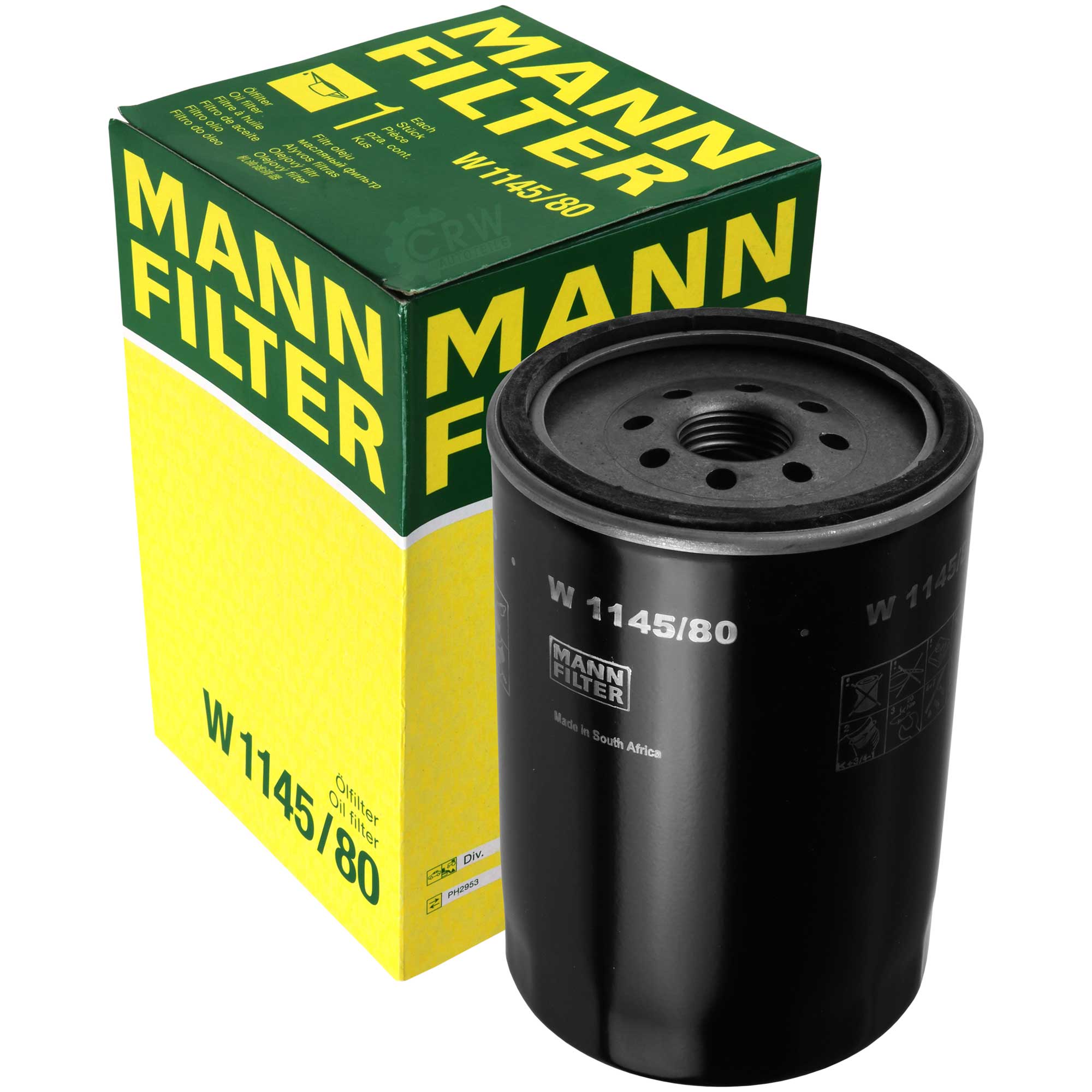 MANN-FILTER Ölfilter W 1145/80 Oil Filter