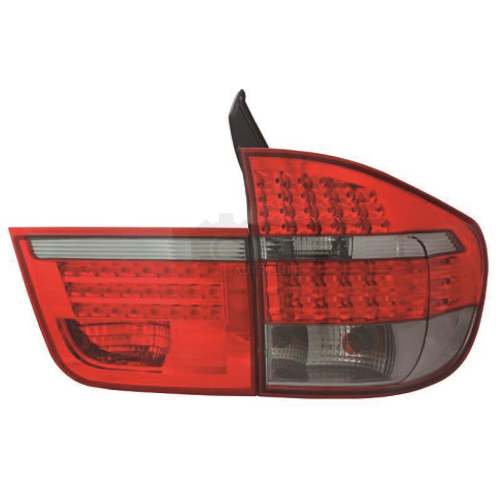 Design Rückleuchten Set links rechts LED für BMW X5 E55 07- Klarglas rot-schwarz