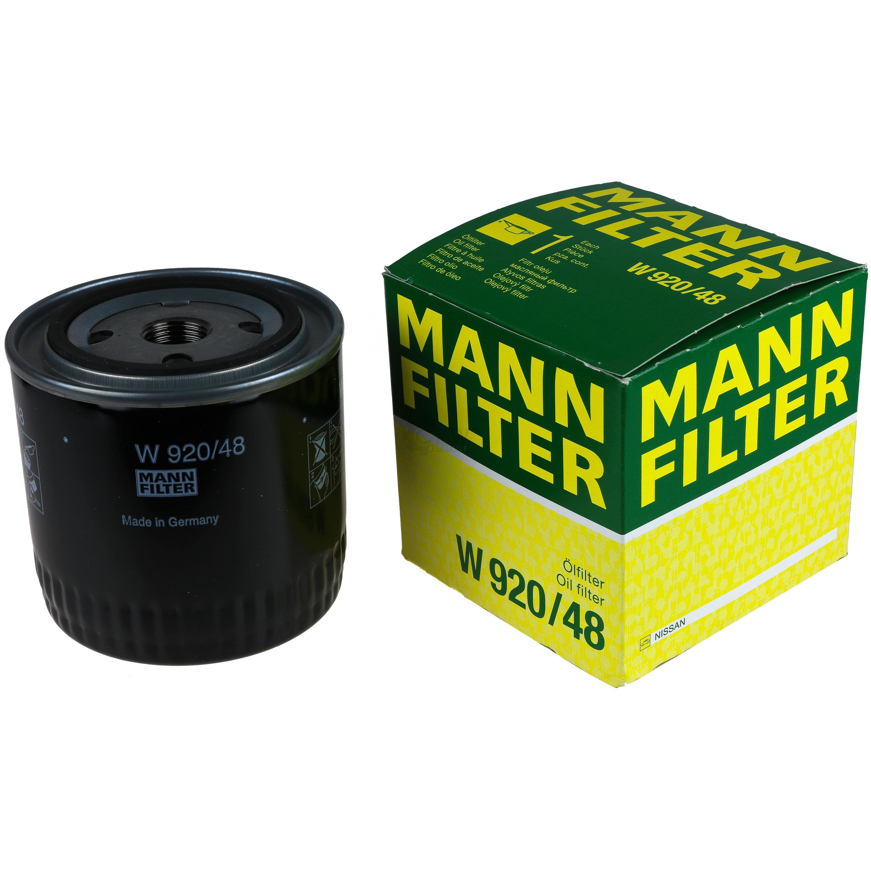 MANN-FILTER Ölfilter W 920/48 Oil Filter