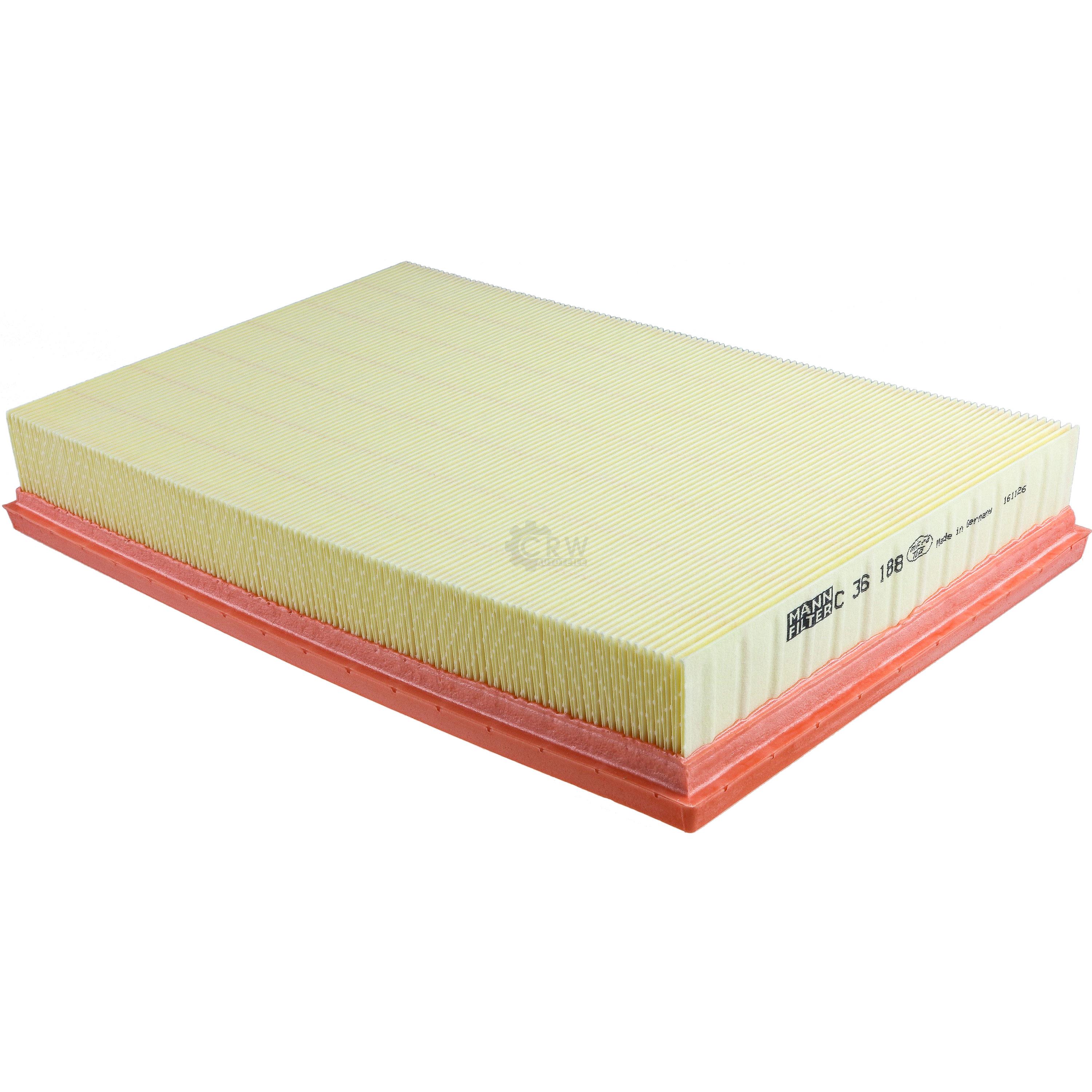 MANN-FILTER Luftfilter für VW Golf V 1K1 3.2 R32 4motion Passat CC 357 3.6 FSI