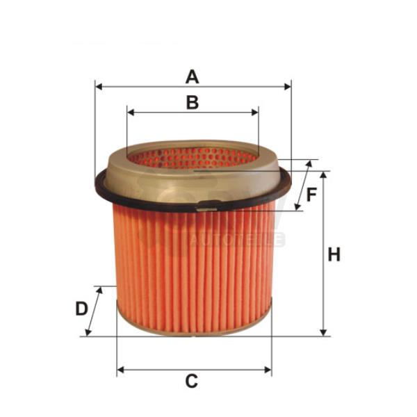 Luftfilter AM 433 für Hyundai Sonata III Y-3 Galloper II JK-01 SLC KIA Joice Lancer IV C6_A C7_A C1_V C3_V