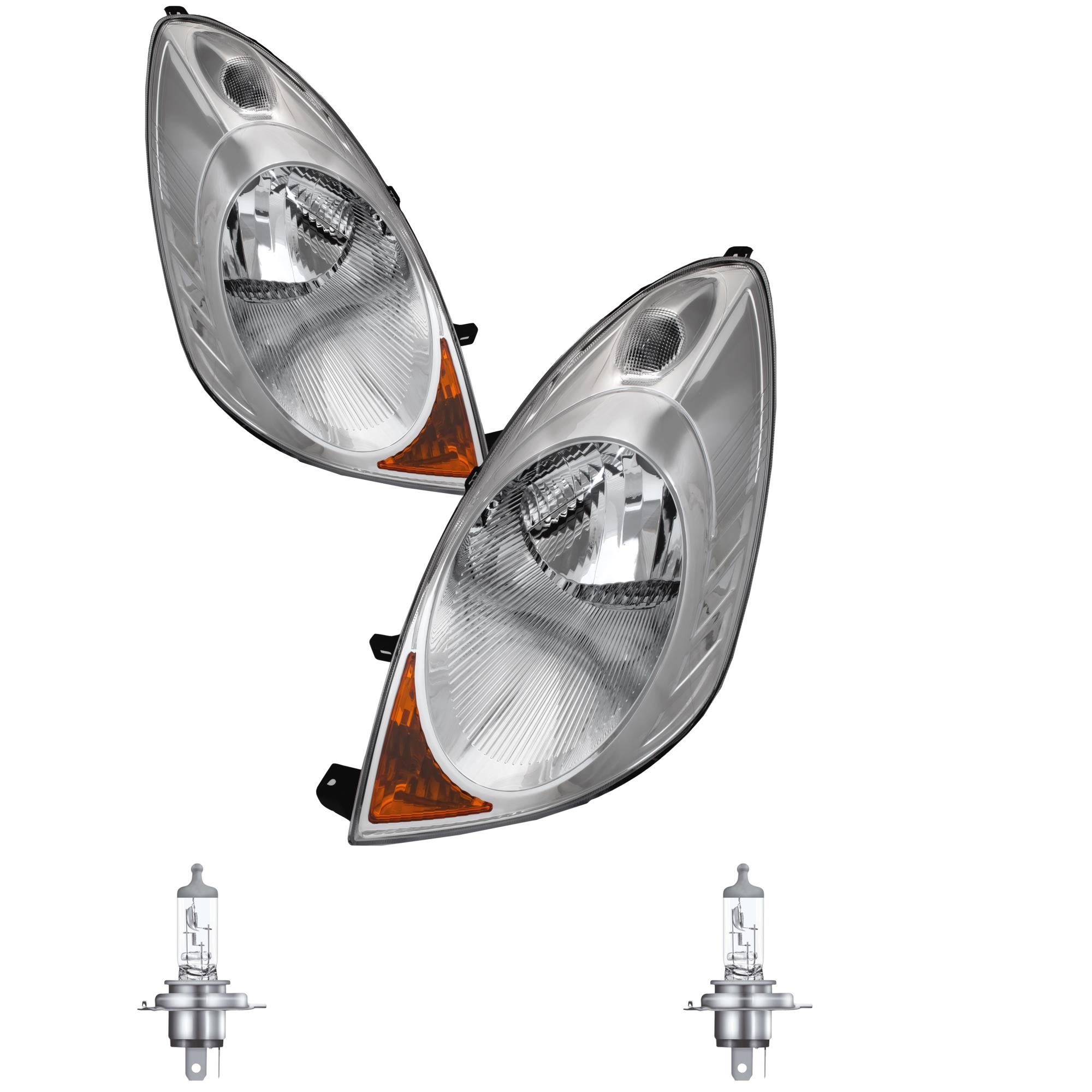 Scheinwerfer Set für Nissan Note E11 Bj. 06-08 Osram H4 mit Blinker elektr. LWR 