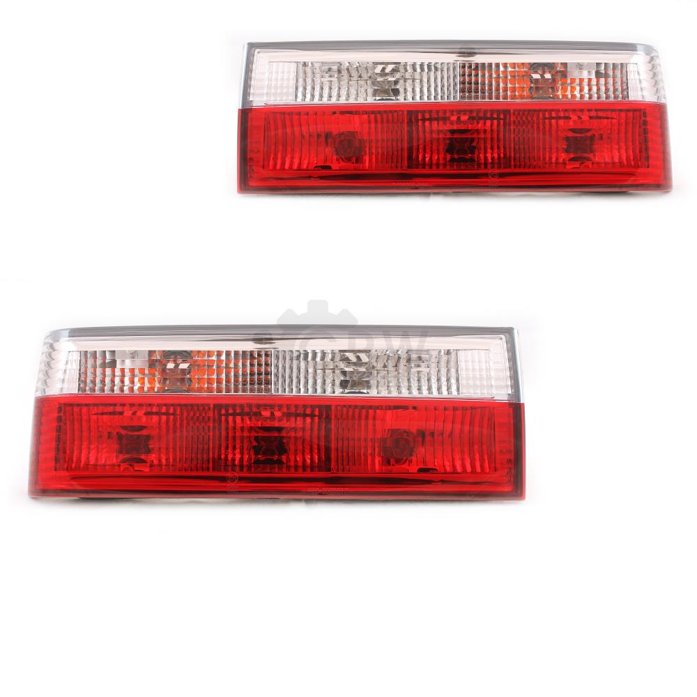 Rückleuchten Set links & rechts für BMW E30 3er Cabrio 82-87 klar Rot / Weiß K54